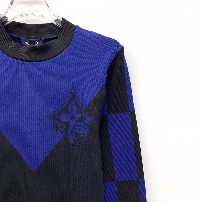 Louis Vuitton Louis Vuitton Colorblock logo presbyopic checkerboard crew Size L / US 10 / IT 46 - 3 Thumbnail