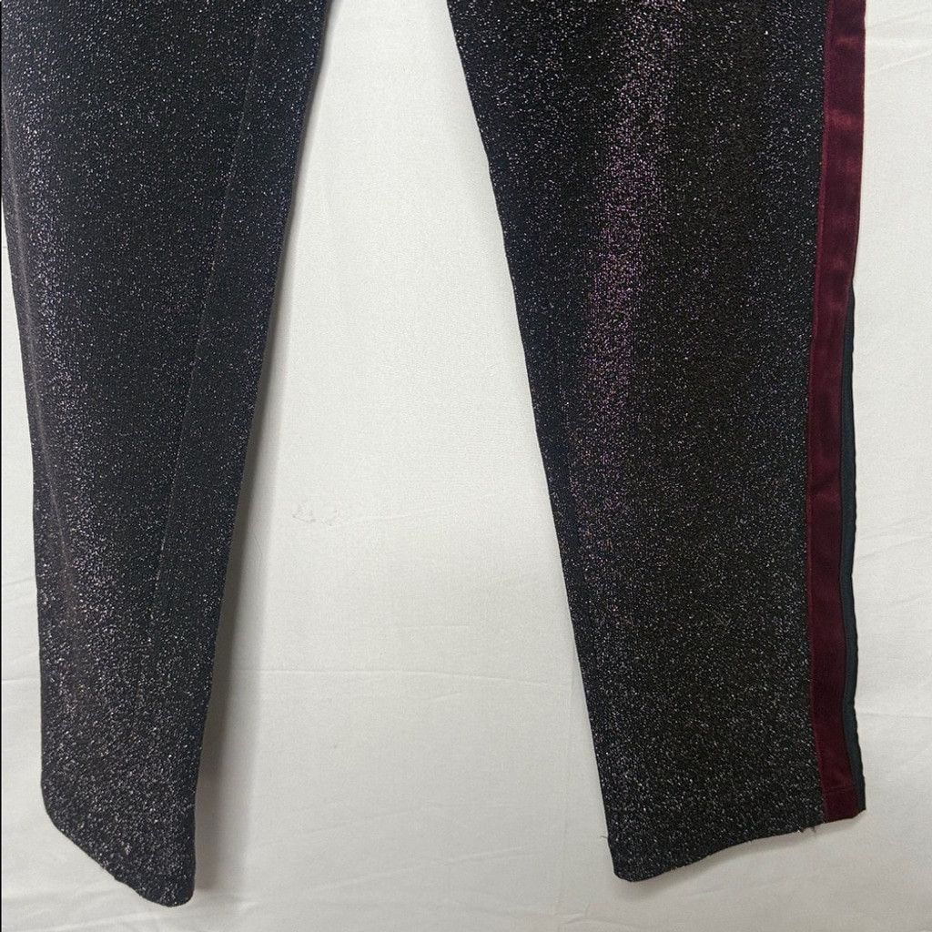 Scotch & Soda NWOT Scotch & Soda Atelier Lurex velvet side stripe pants S Size 27" / US 4 / IT 40 - 7 Thumbnail