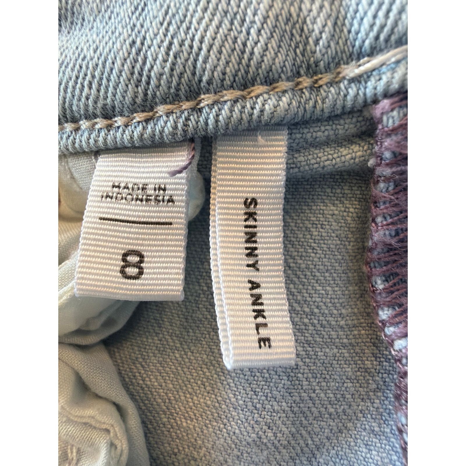 Loft Loft Outlet light blue denim skinny ankle jeans. Sz 8 Size 30" / US 8 / IT 44 - 6 Thumbnail