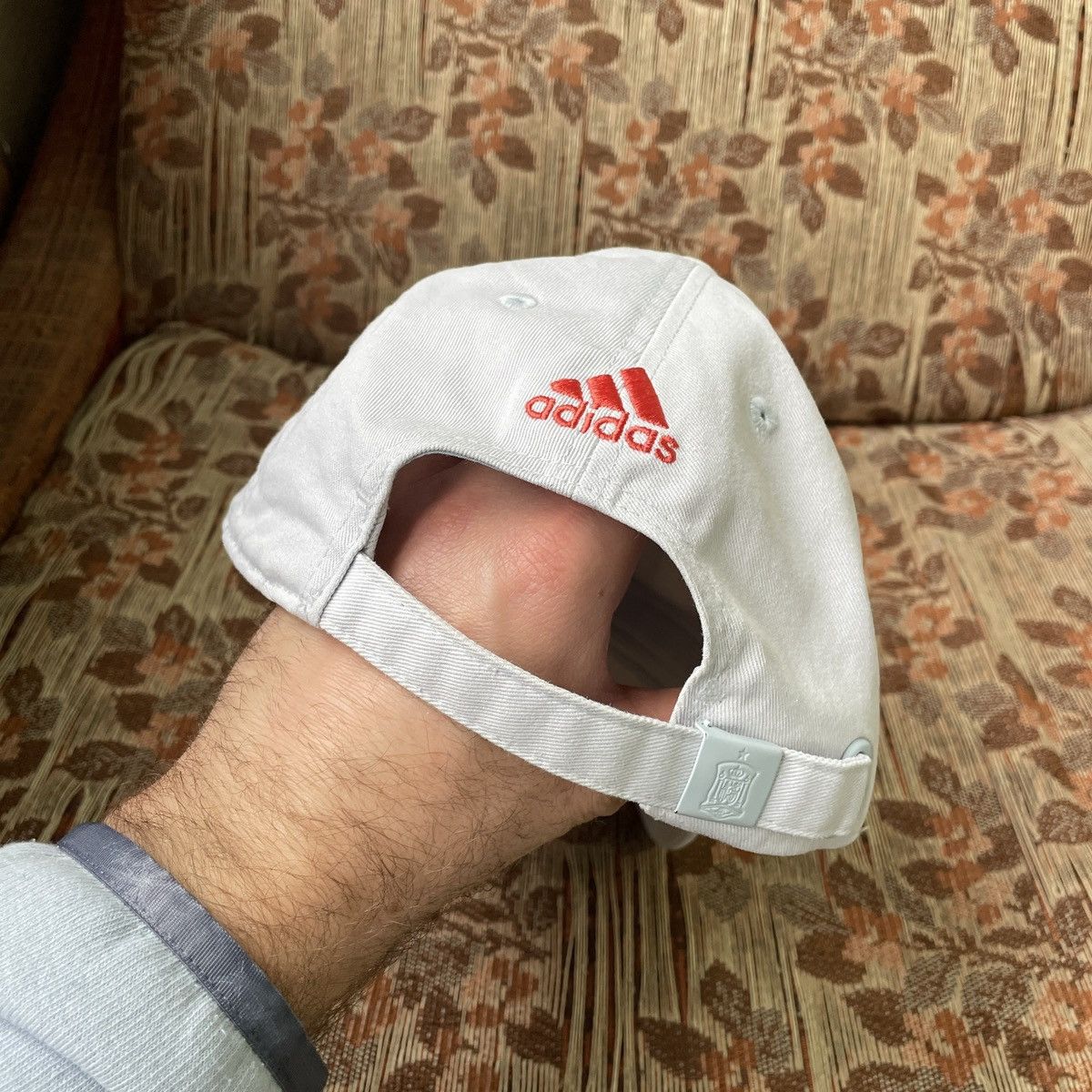 Adidas Adidas Spain FEF 3 Stripes Football Soccer Grey Cap Hat Size ONE SIZE - 11 Thumbnail