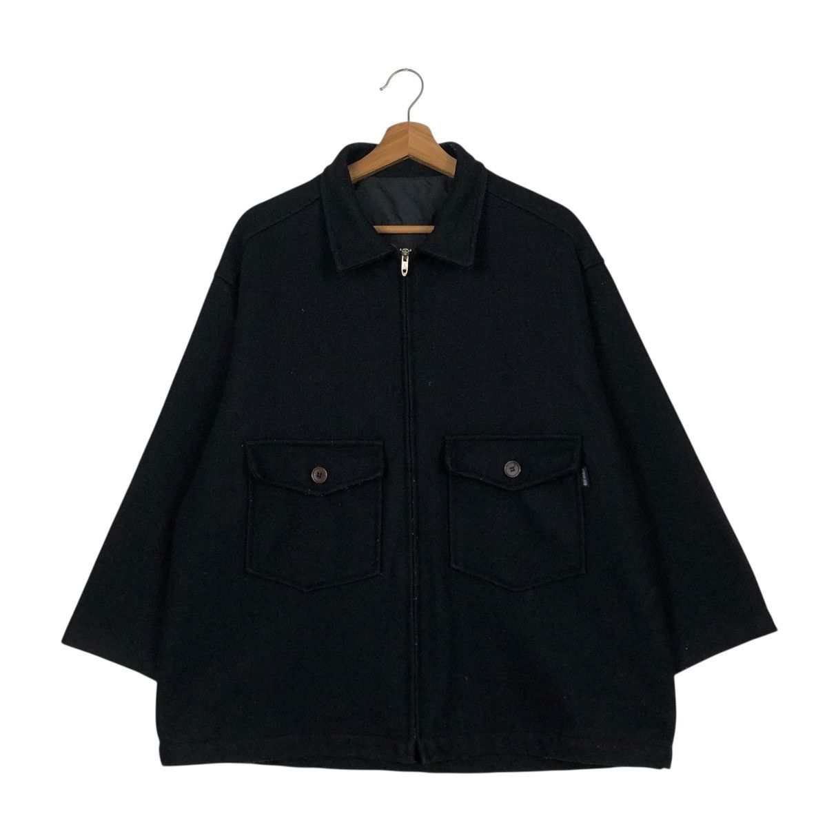 Vintage 🔥VINTAGE WOOL WORK JACKET BLUE MARLIN ISSEY MIYAKE Size US M / EU 48-50 / 2 - 3 Thumbnail