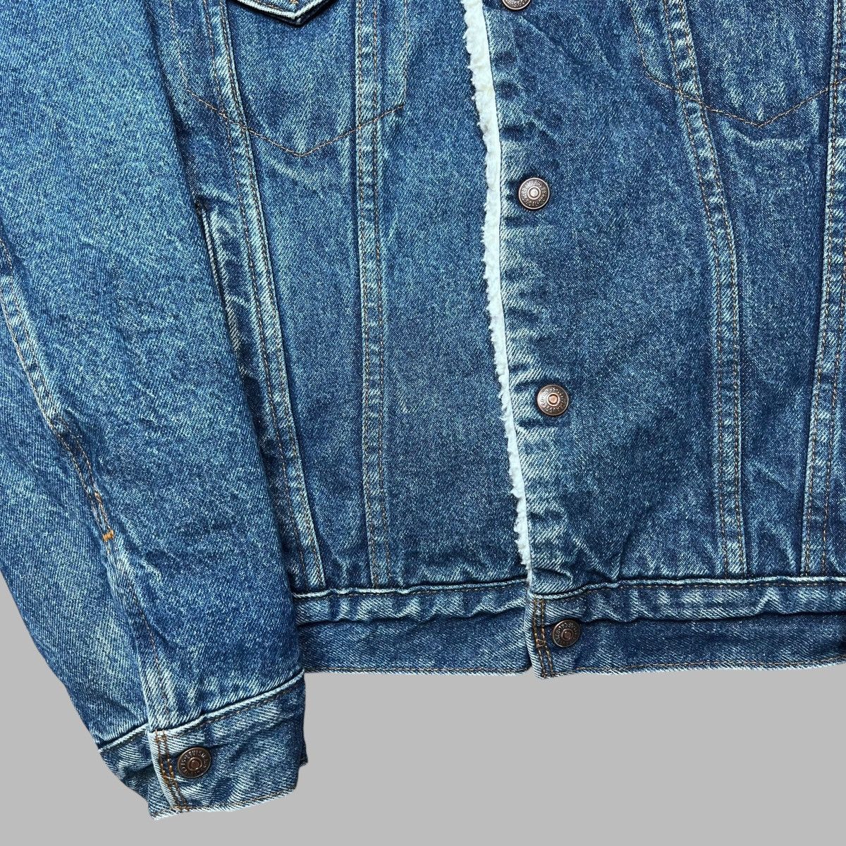 Levi's × Vintage Vintage 1980s Levi’s Denim Sherpa Lined Trucker Jacket Size US S / EU 44-46 / 1 - 14 Thumbnail