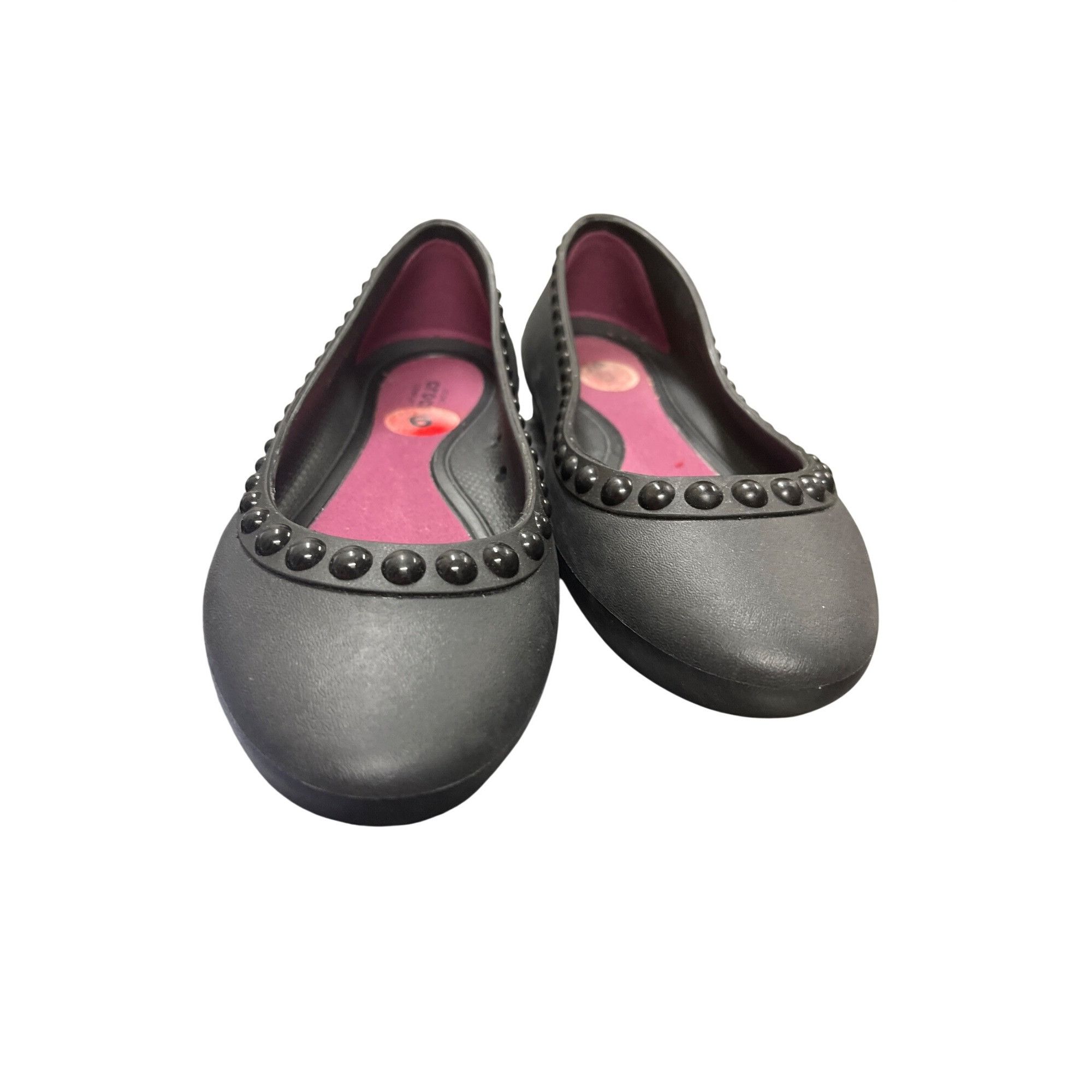 Crocs Crocs womans black rubber slip on casual shoes sz 6 SKU 10-1 Size US 6 / IT 36 - 1 Thumbnail
