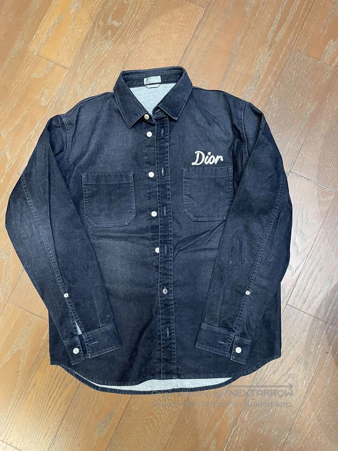 Dior Dior Embroidered Logo Velvet Shirt Jacket. Size US L / EU 52-54 / 3 - 1 Thumbnail