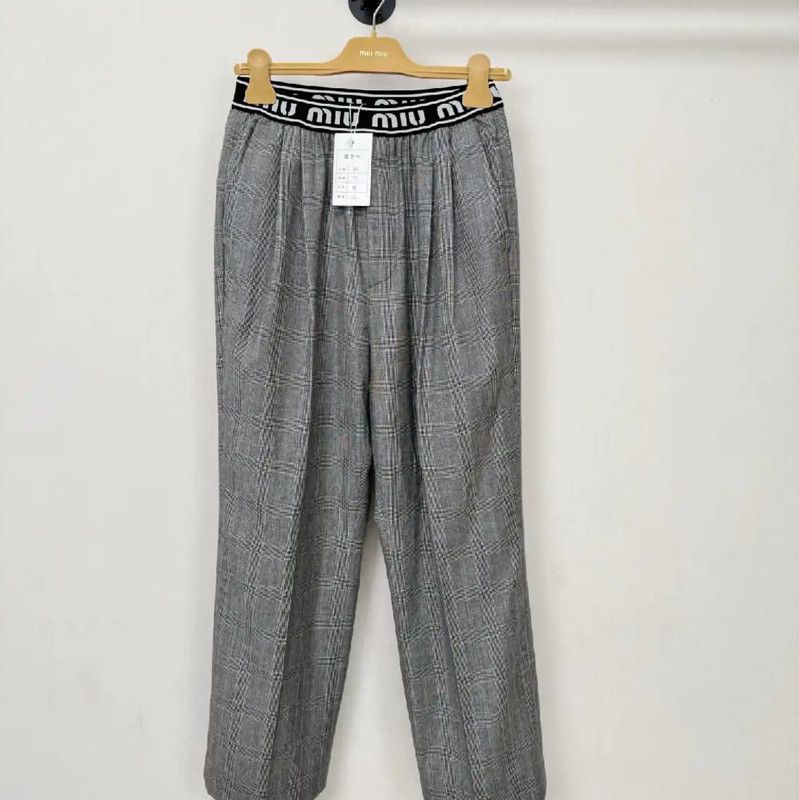 Miu Miu Miu Miu Gray Women's Casual Pants 0089 Size 28" / US 6 / IT 42 - 1 Thumbnail