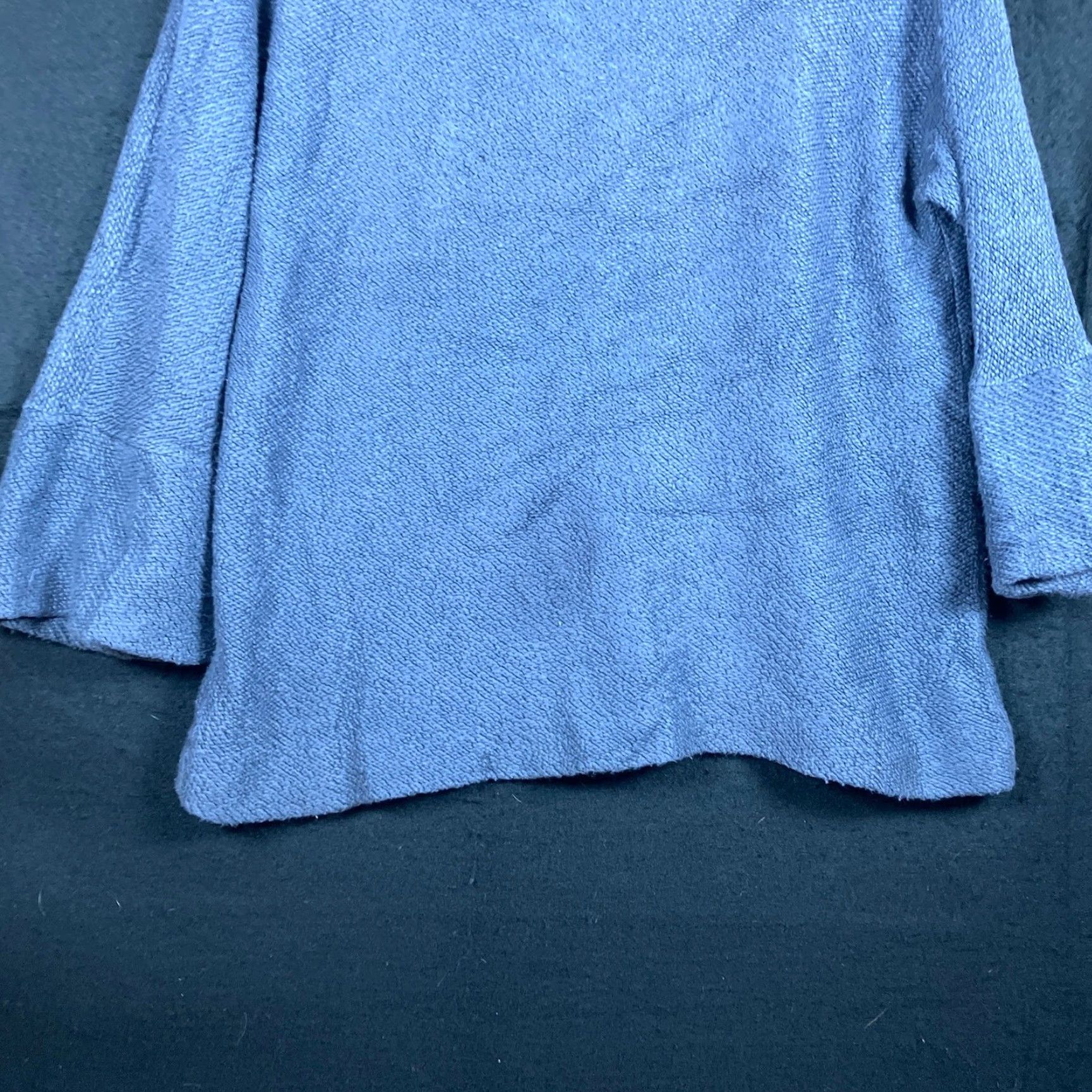 Soft Surroundings Soft Surroundings Womens Sweater Navy High Neck Pullover Cotton Blend Petite XS Size XS / US 0-2 / IT 36-38 - 3 Thumbnail