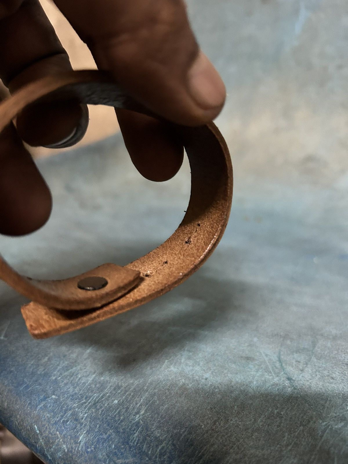 Yohji Yamamoto Leather Bracelet Size ONE SIZE - 9 Thumbnail
