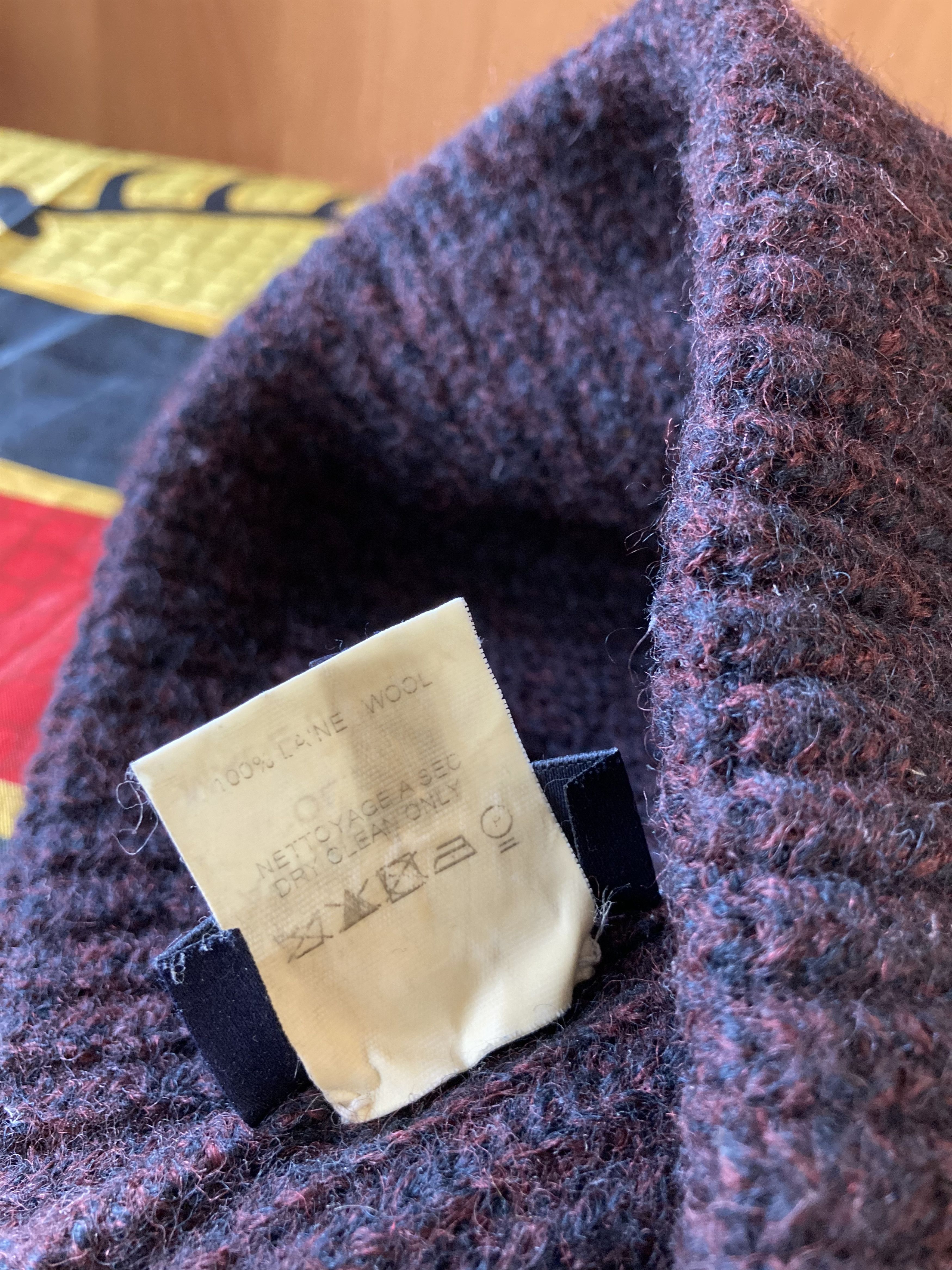 Lanvin Vintage Lanvin Wool Beanie Maroon Melange Hat Size ONE SIZE - 7 Thumbnail