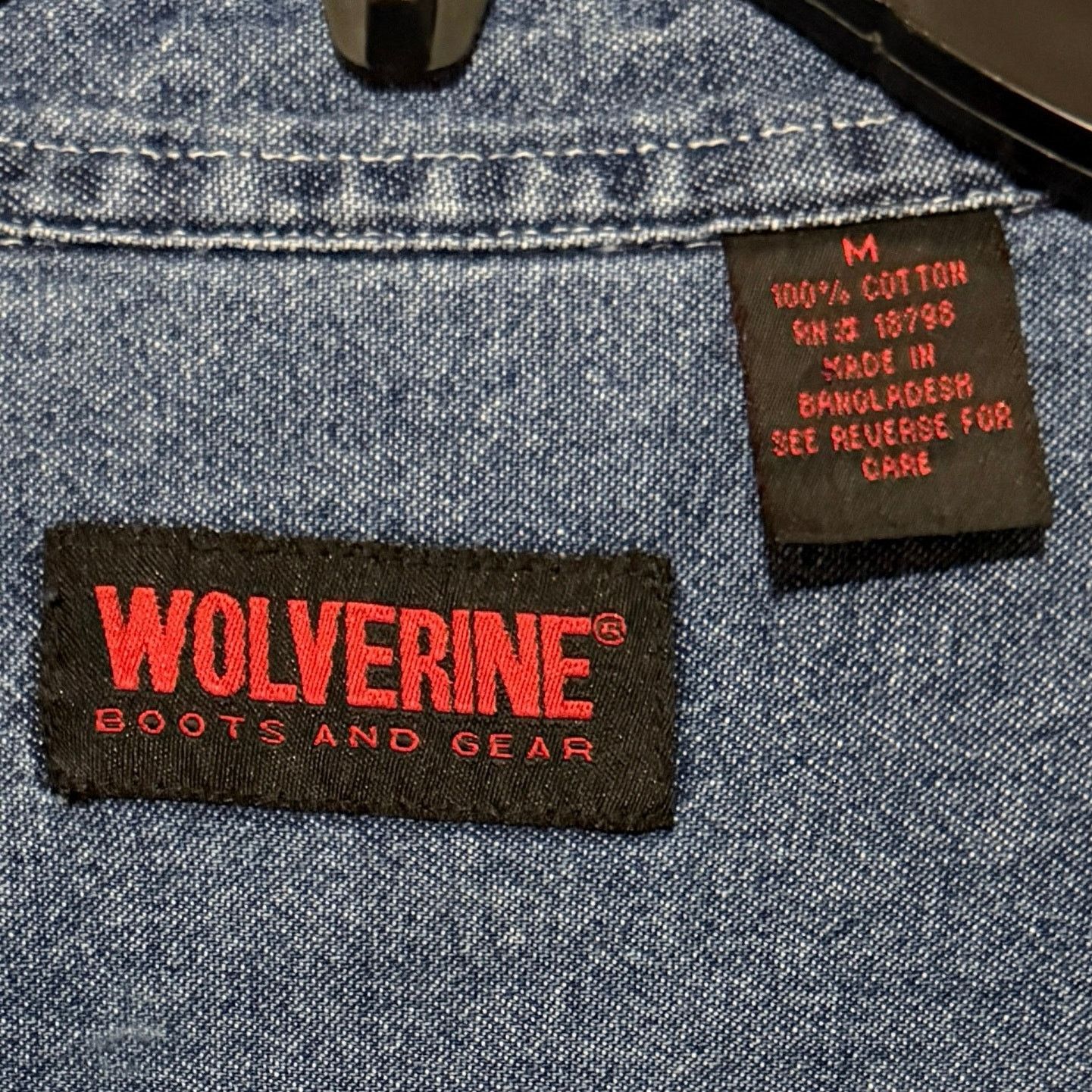 Wolverine Wolverine 100% cotton men’s size M blue denim shirt. Size US M / EU 48-50 / 2 - 3 Thumbnail