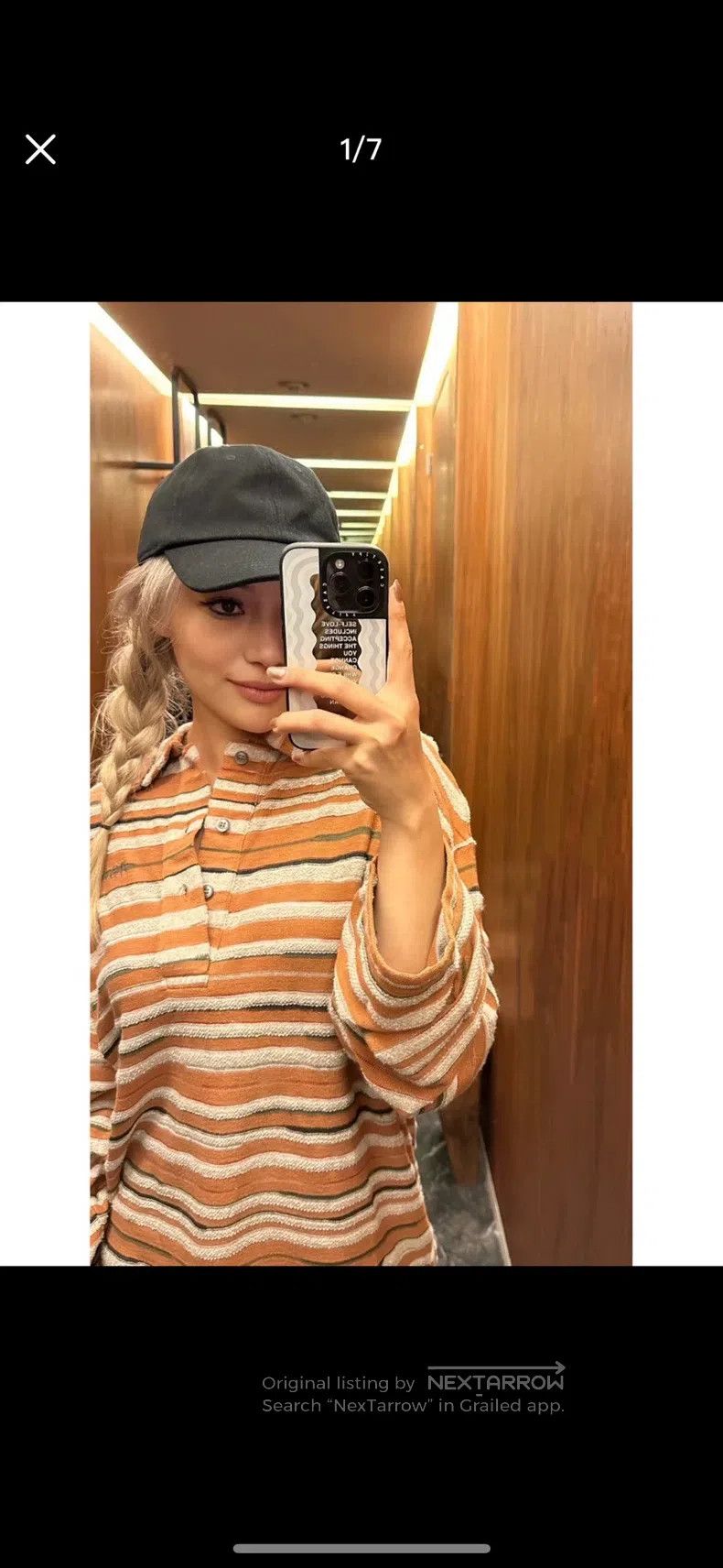 Acne Studios Acne Studios Striped Polo Collar Long Sleeve Sweatshirt Size XXS / US 00 / IT 34 - 3 Thumbnail