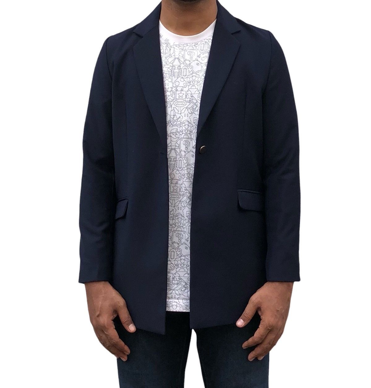 Denime Denime Japan Golden Button Navy Blue Blazer Jacket Size US S / EU 44-46 / 1 - 4 Thumbnail