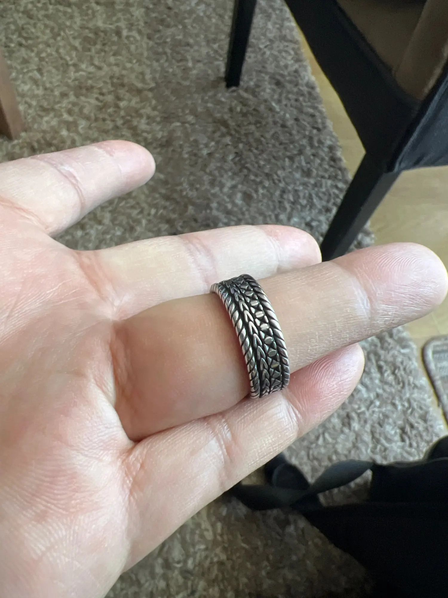 Jewelry SIZE 10 316L Stainless Steel Viking Celtic Knot Ring Size ONE SIZE - 4 Thumbnail