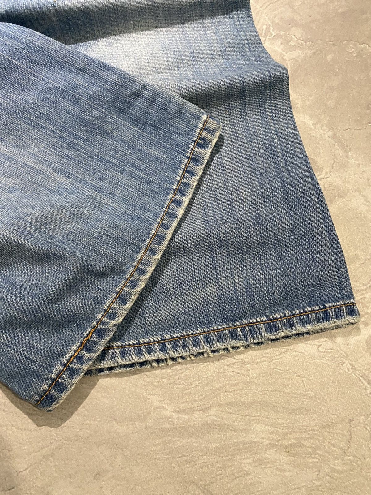Japanese Brand Washed Archive Flared Jean Distressed Fade Grunge Core Size US 30 / EU 46 - 7 Thumbnail
