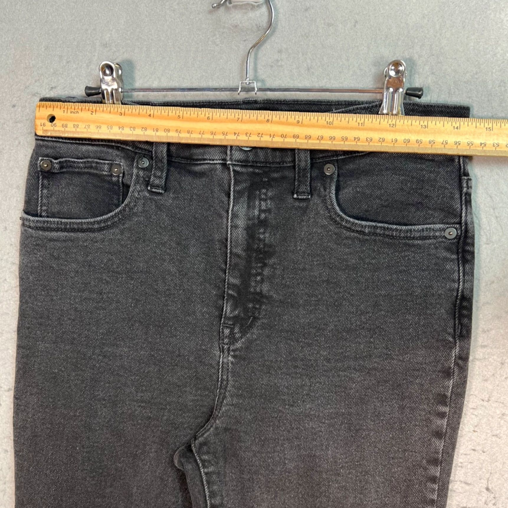Madewell Madewell Cali Demi-Boot Jeans Denim Black Wash Womens Size 29 Bootcut Jeans 5-Pocket Design High Rise Adult Womens Black Madewell Cali Demi-Boot Jeans Size 29" - 6 Thumbnail