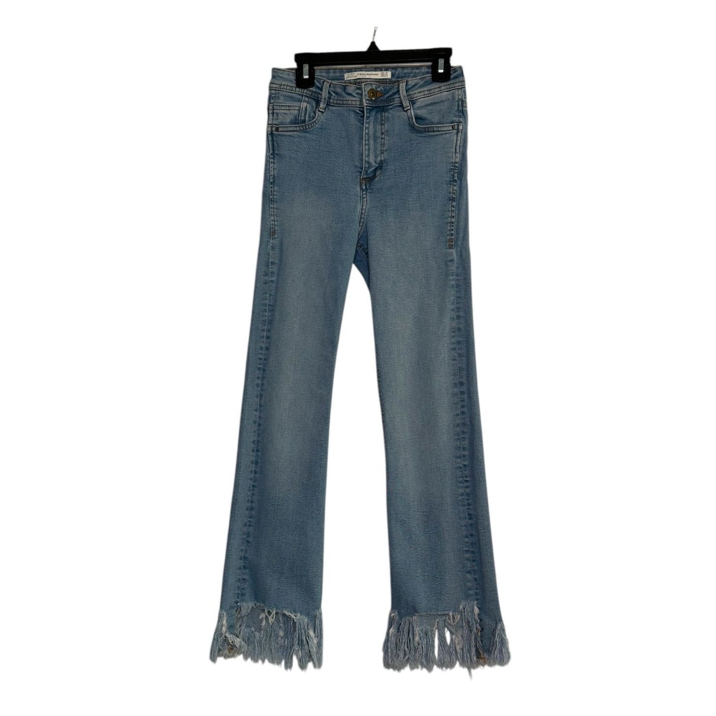 Zara Zara Blue Frayed Hem Jeans size 2 Size 26" / US 2 / IT 38 - 1 Thumbnail