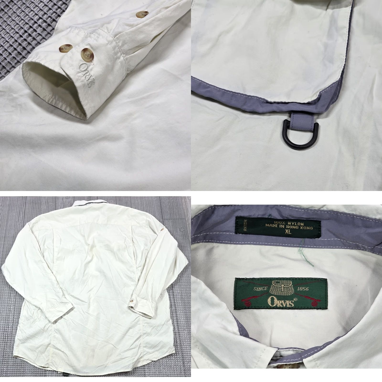 Orvis Orvis Shirt Button-Up Fisherman XL Gray Nylon 90s Vintage Mens Size US XL / EU 56 / 4 - 8 Thumbnail