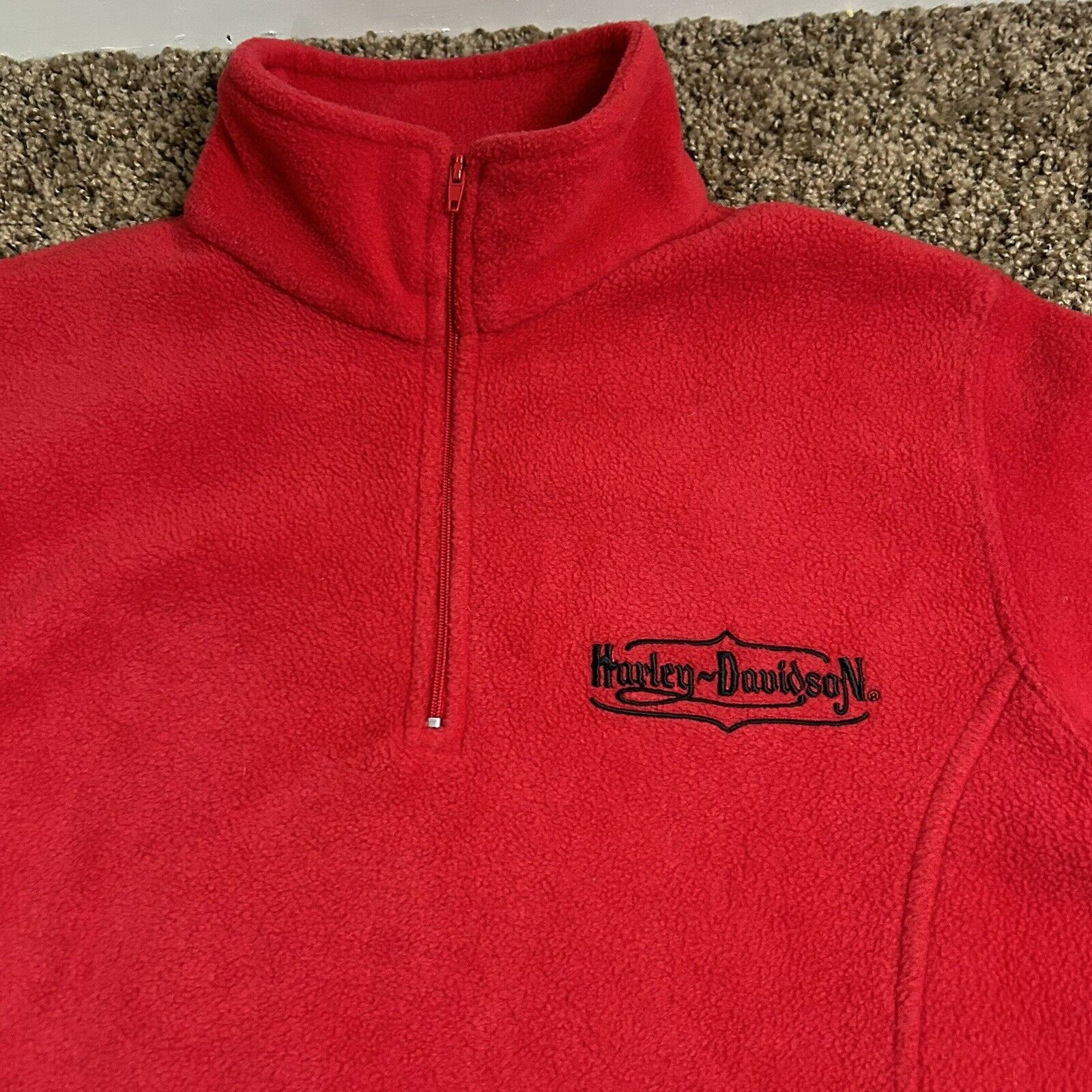 Harley Davidson Harley Davidson Women's 1/4 Zip Fleece/ Jacket size Large Size L / US 10 / IT 46 - 2 Thumbnail