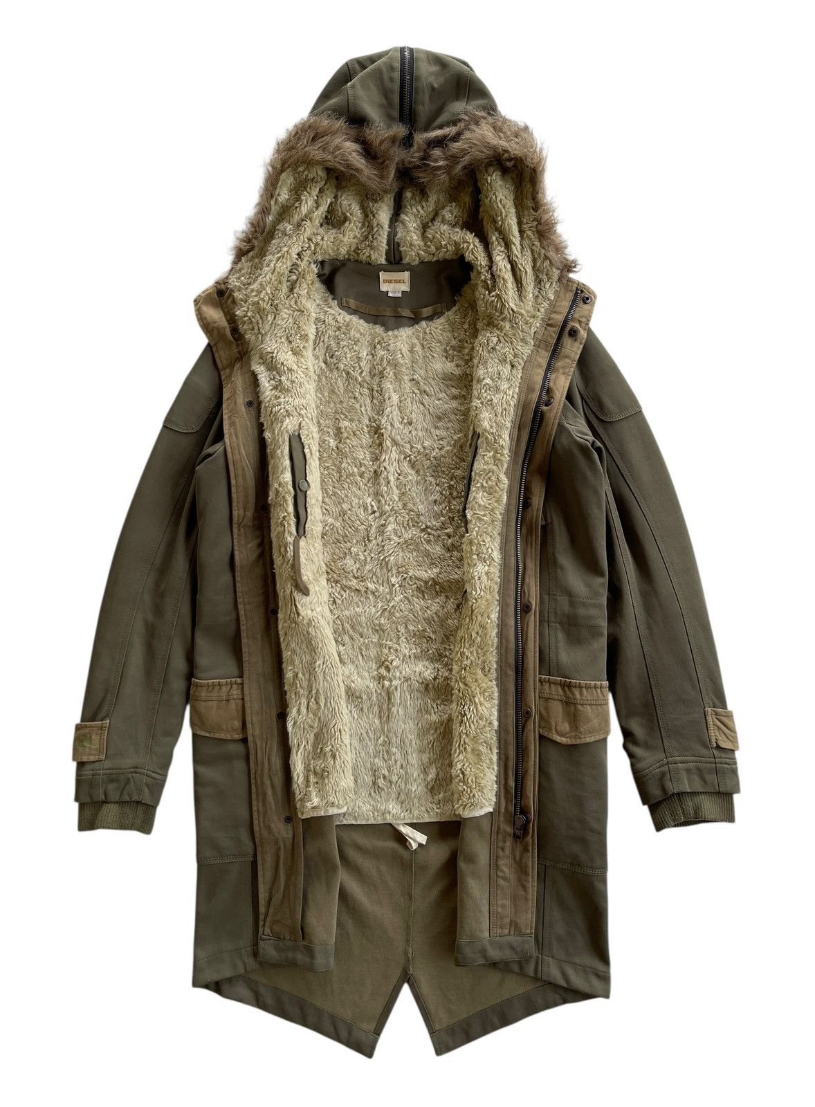 Diesel Diesel M65 Sherpa Hooded Parkas Size US M / EU 48-50 / 2 - 5 Thumbnail