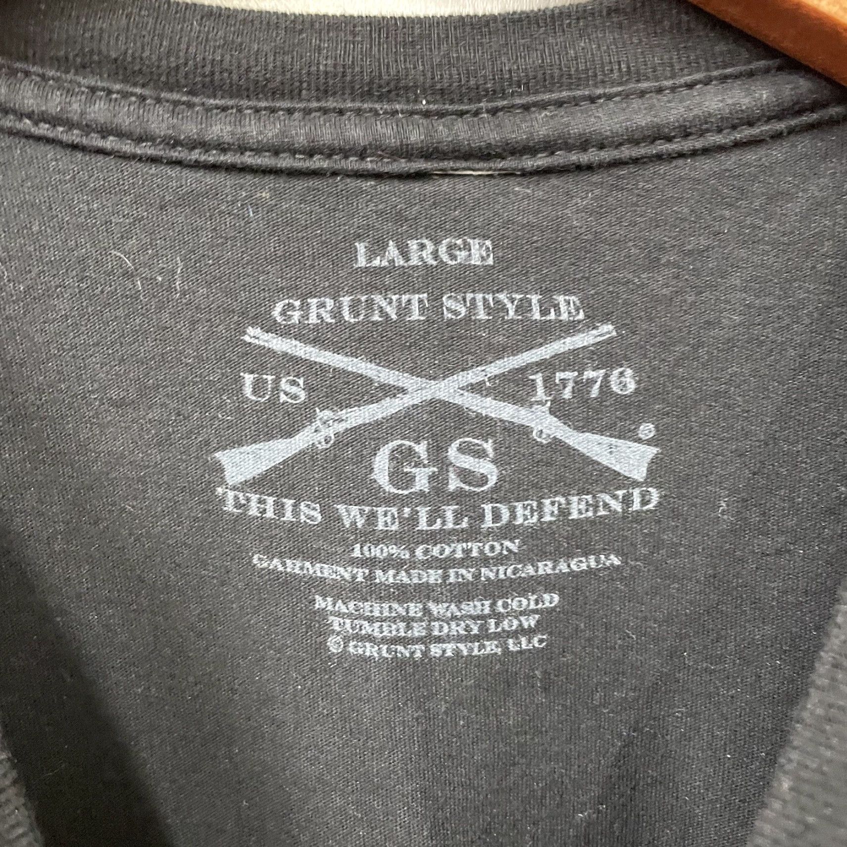 Vintage Grunt Style 100% Cotton Graphic Tee Mens Size L USA Black Shirt Men L USA Graphics Size US L / EU 52-54 / 3 - 4 Thumbnail