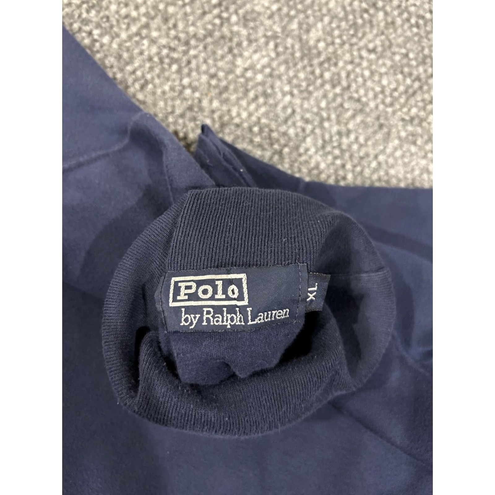 Polo Ralph Lauren Polo Ralph Lauren Sweater Mens XL Navy Turtleneck 100% Cotton Pullover Knit Size US XL / EU 56 / 4 - 5 Thumbnail