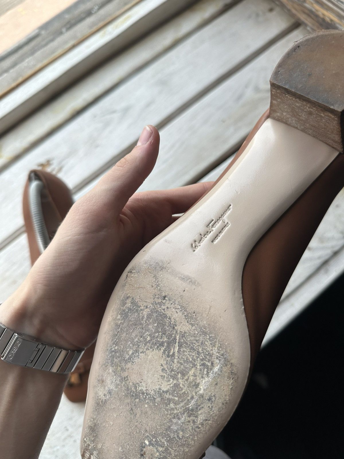 Salvatore Ferragamo RARE❗️Salvatore Ferragamo Women Shoes flats heels Size US 11 / IT 41 - 15 Thumbnail
