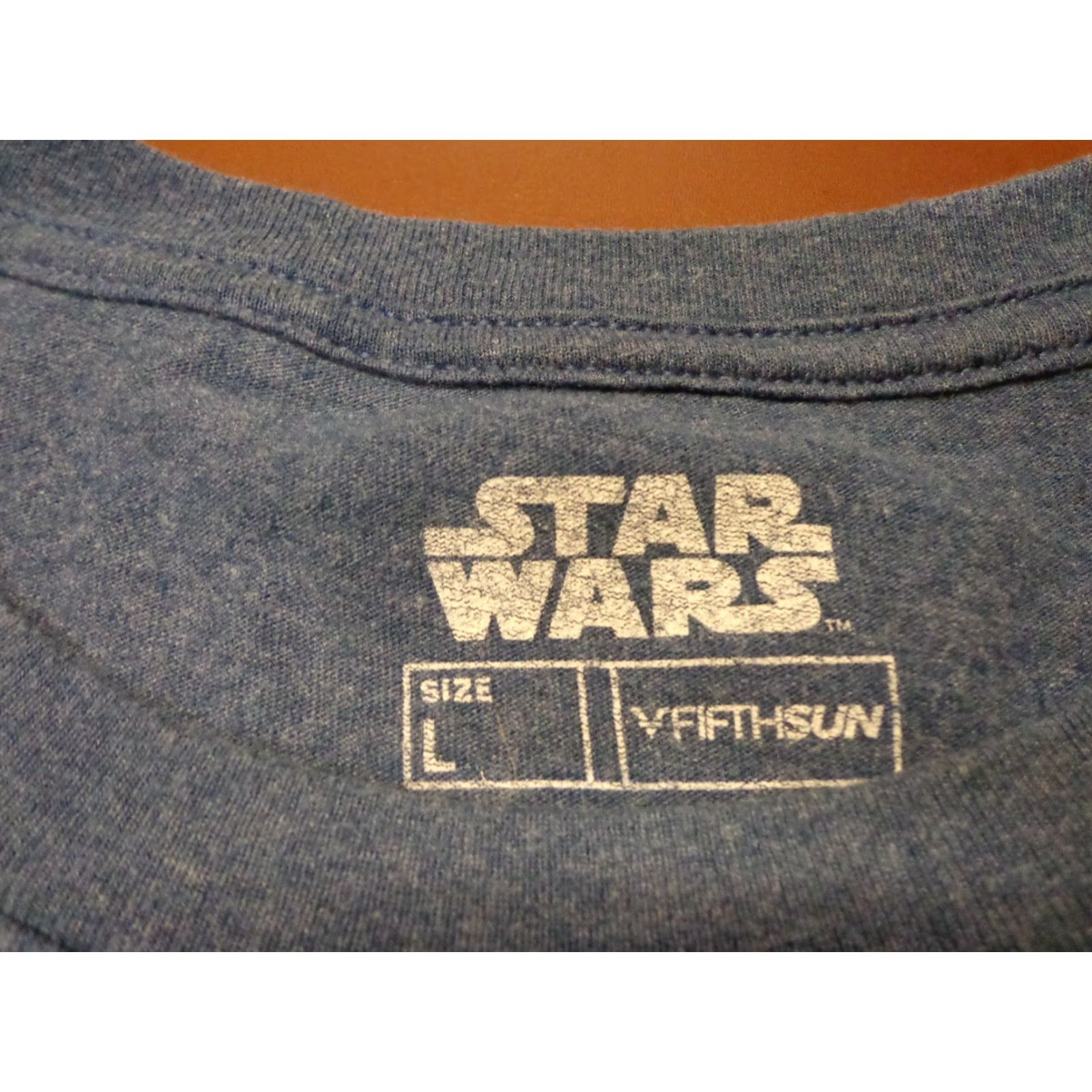 Star Wars Star Wars Yoda Short Sleeve T-Shirt Gray Large Crew Neck Cotton Blend Graphic D7 Mens Size US L / EU 52-54 / 3 - 3 Thumbnail
