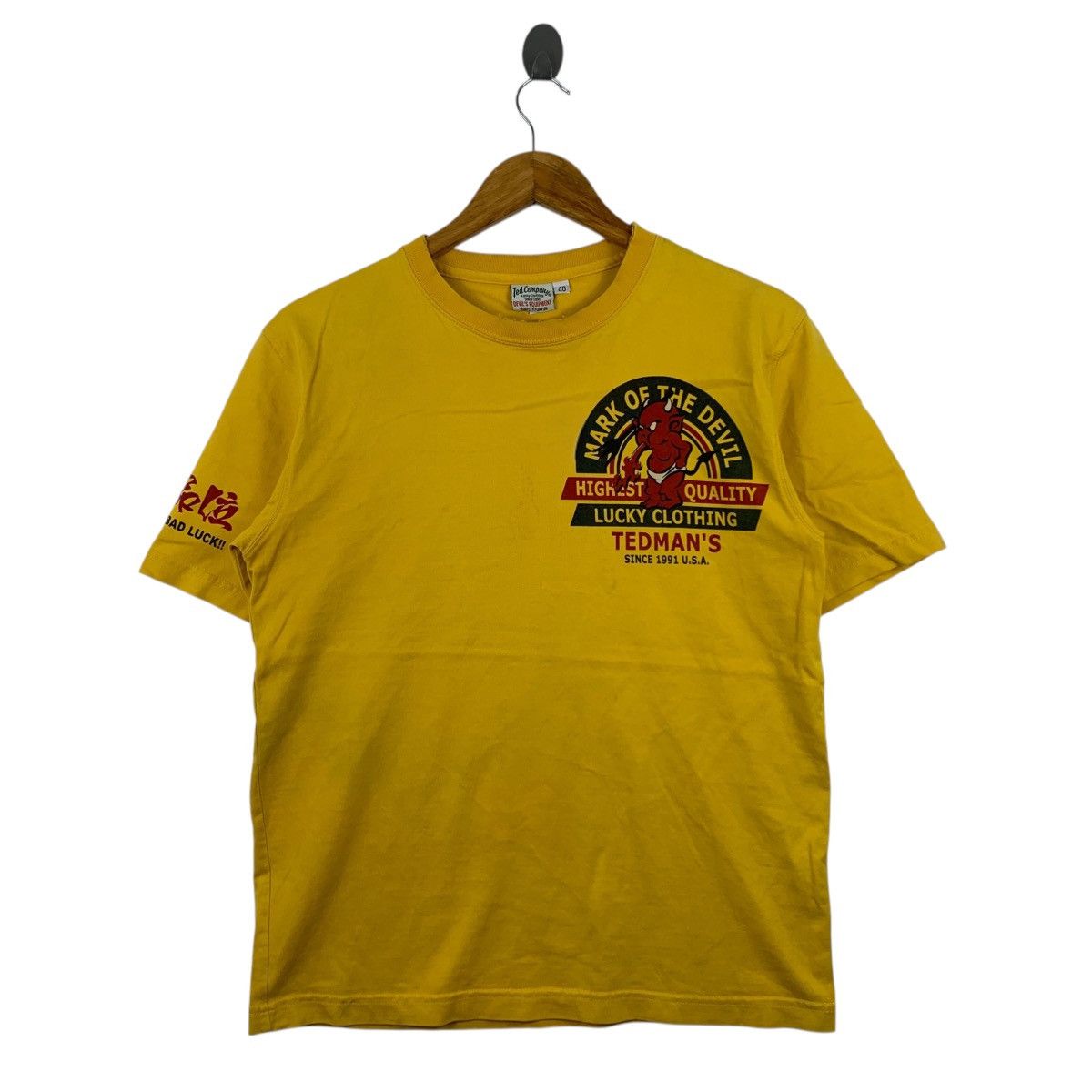Japanese Brand × Tedman TEDMAN Ted Company RED DEVIL M.C. Japanese Brand Logo Shirt Size US S / EU 44-46 / 1 - 2 Thumbnail