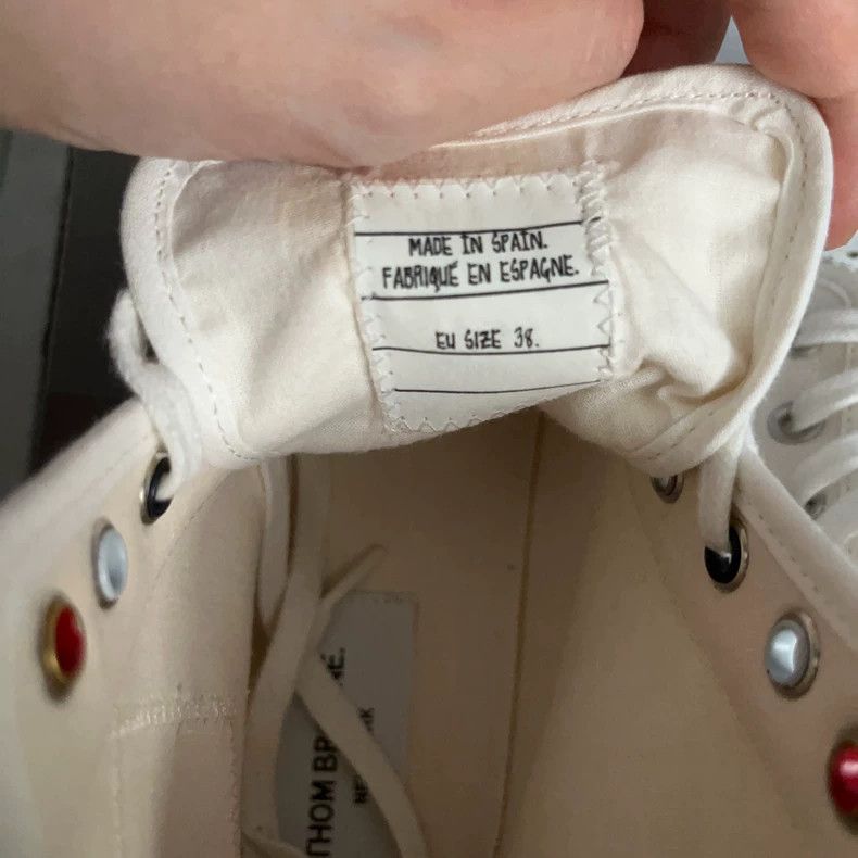 Thom Browne Thom Browne High-top canvas shoes Size US 5.5 / EU 38 - 5 Thumbnail