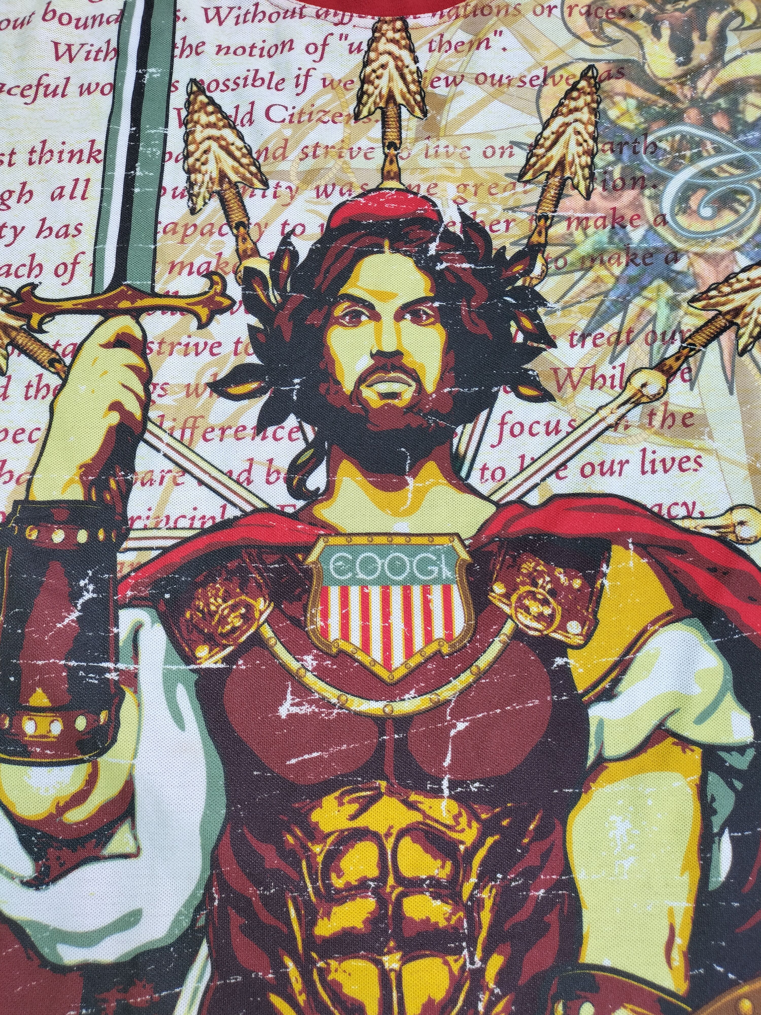 Coogi Vintage Coogi Overprint Jesus Troy Fashion Holy god Romans Size US XL / EU 56 / 4 - 2 Thumbnail
