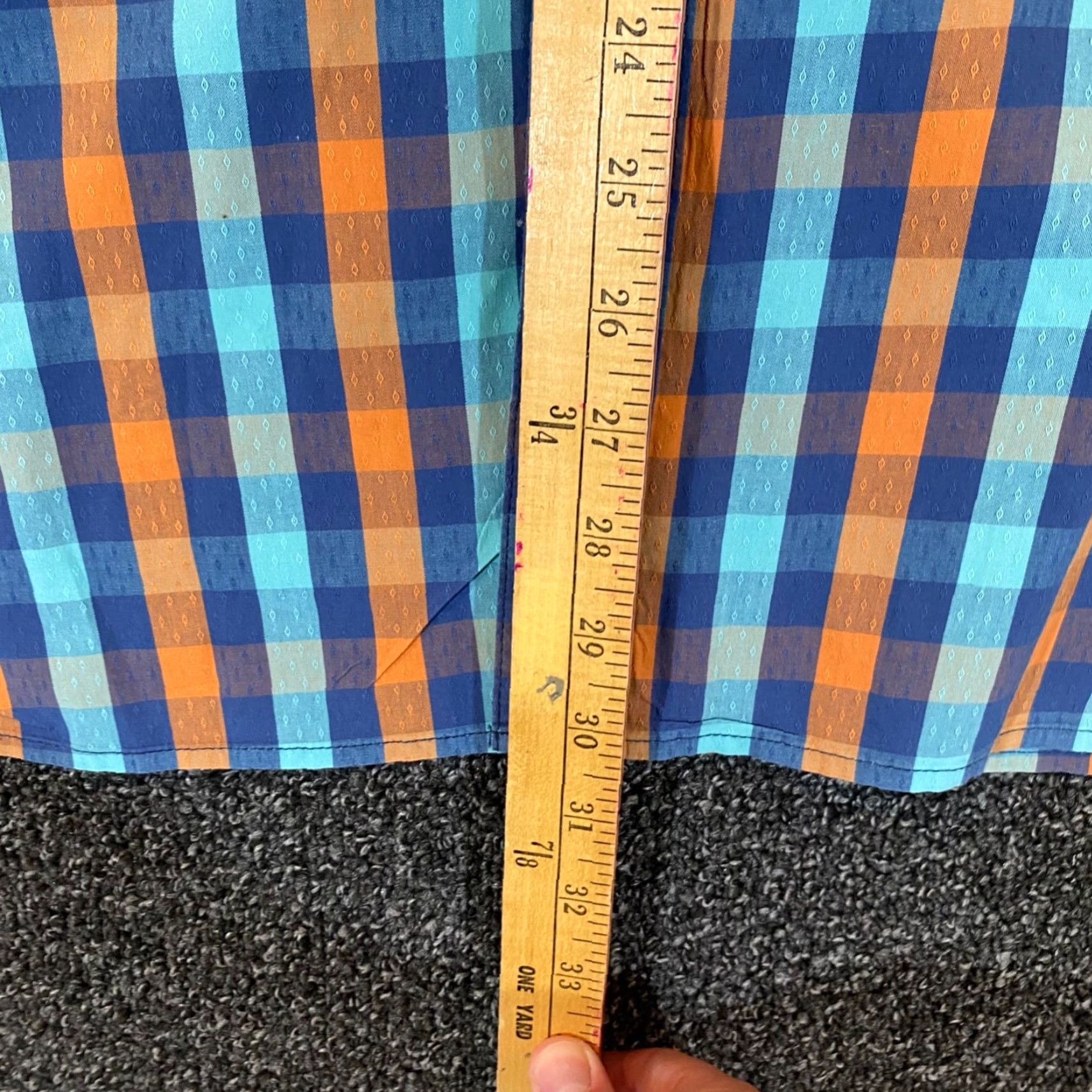 The Territory Ahead VINTAGE Territory Ahead Men's Shirt 2XL Plaid Casual Outdoor Long Sleeve Cotton Blue Orange Size US XXL / EU 58 / 5 - 4 Thumbnail