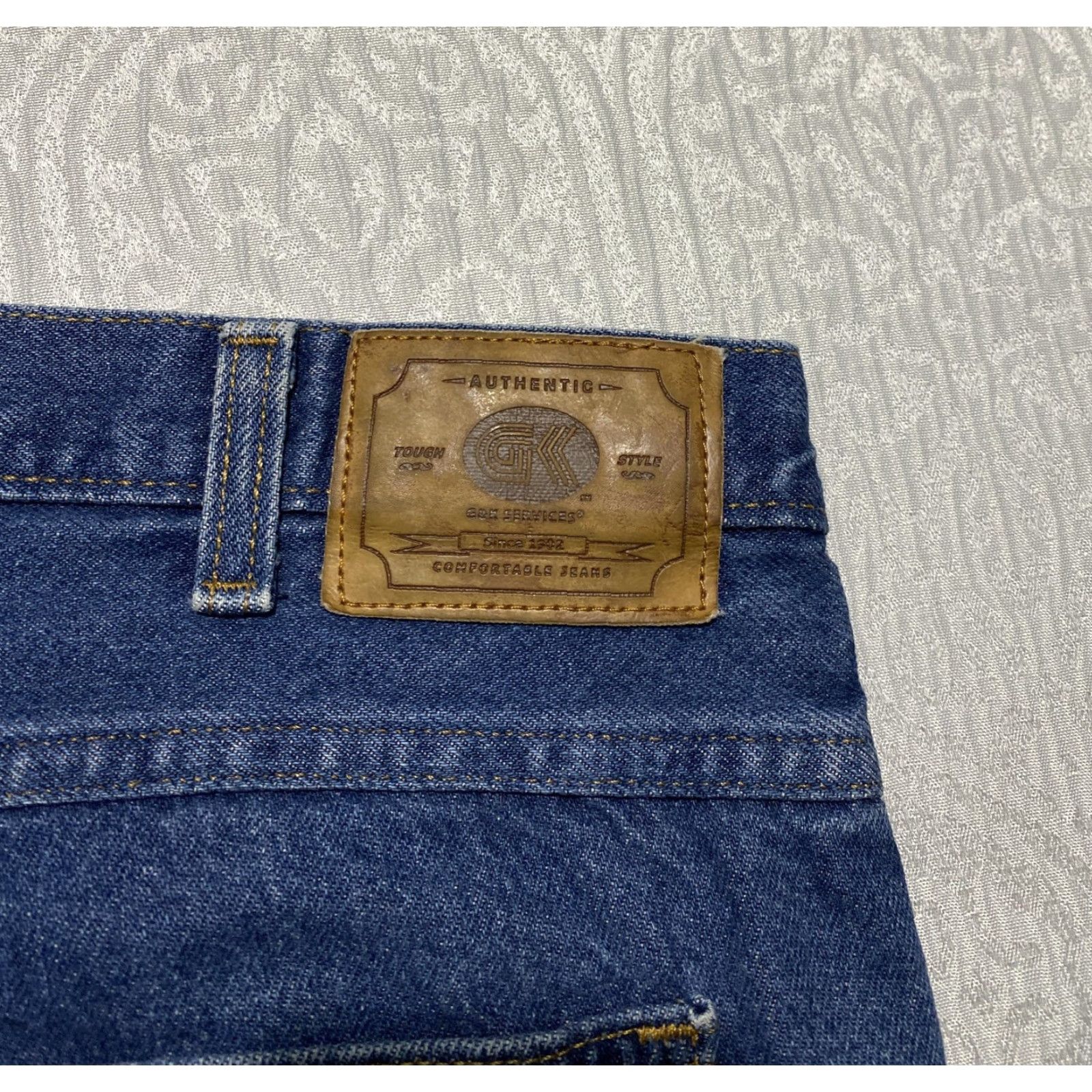 Denime G&K Services Jeans Mens 36x30 Blue Denim Straight Leg 5-Pocket Cotton Workwear Jeans Mens Size US 36 / EU 52 - 6 Thumbnail