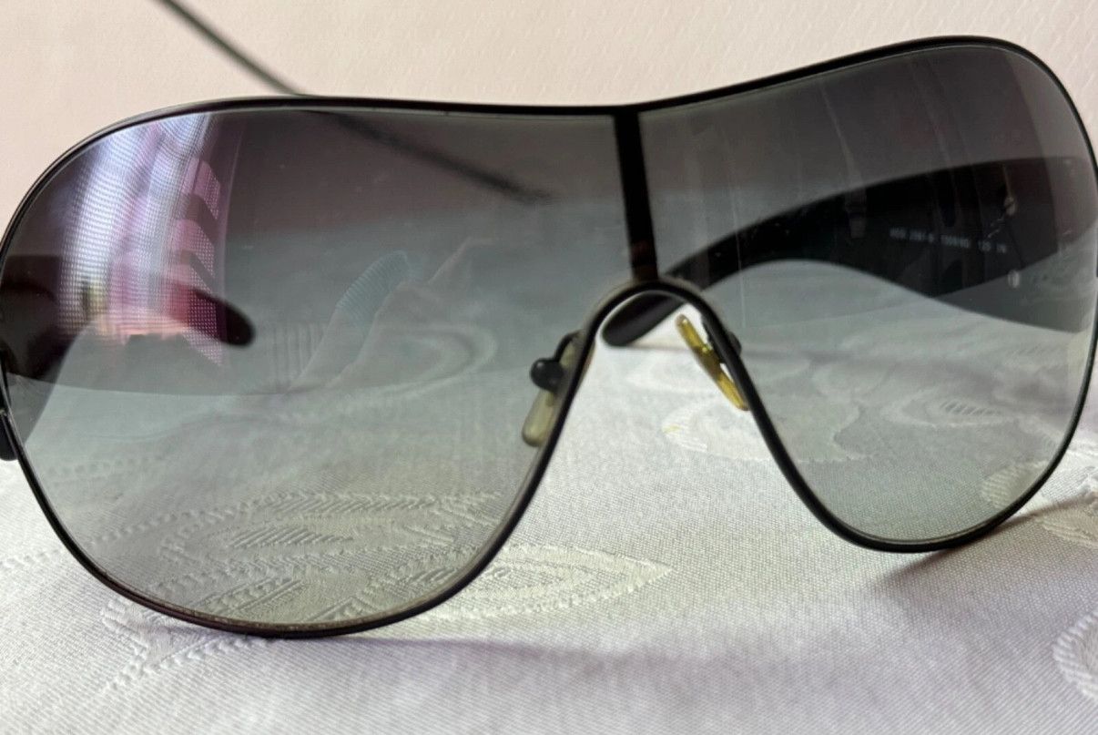 Versace Versace Wrap Sunglasses Medusa logo Swarovski crystals Size ONE SIZE - 2 Thumbnail