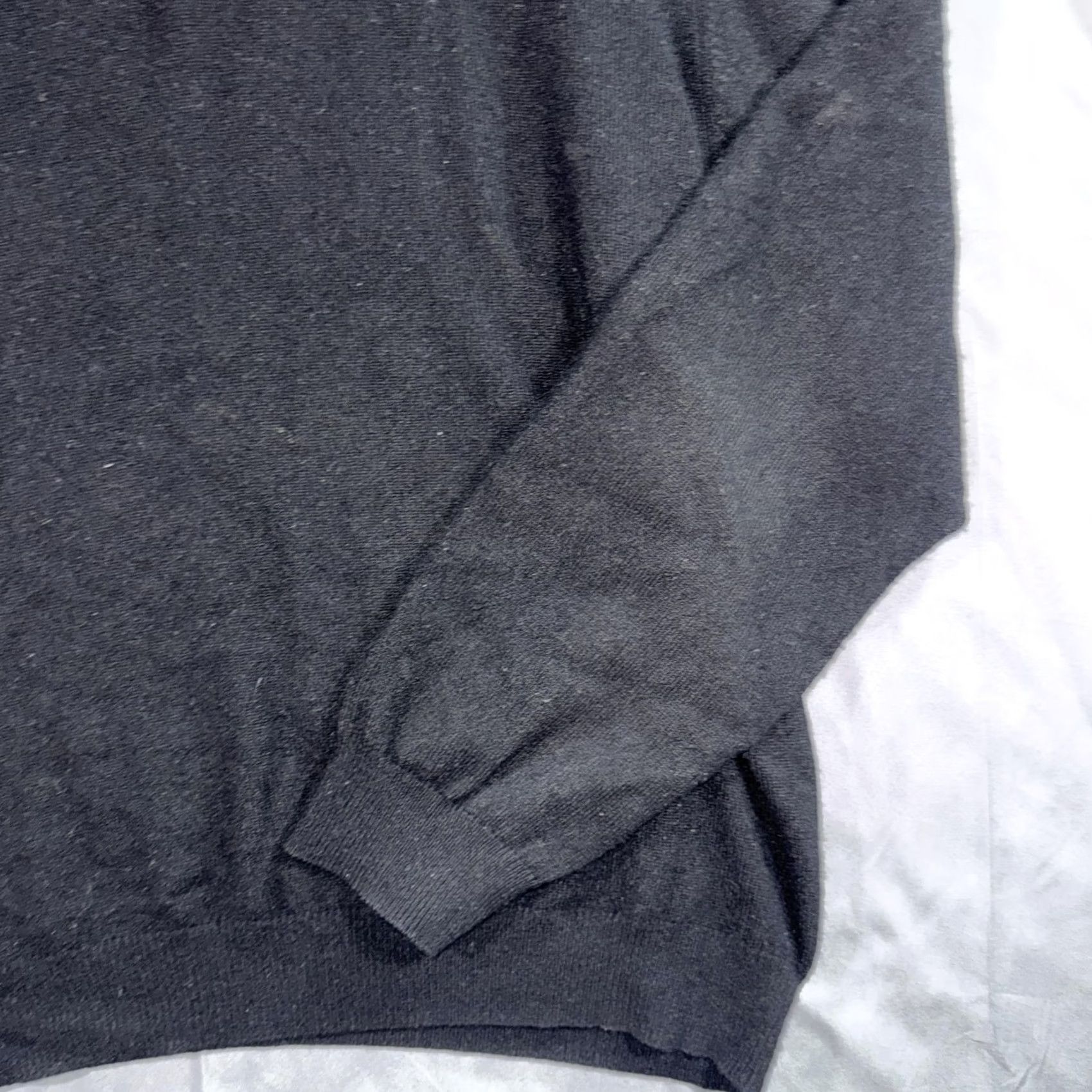 Joseph Joseph & Lyman Sweater Mens Large Black 100% Cashmere Polo Knit Pullover Size US L / EU 52-54 / 3 - 4 Thumbnail
