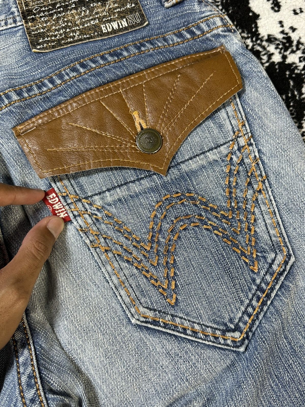 Kapital Flared Edwin Exclusive Vintage Mud Wash Jeans Size US 30 / EU 46 - 14 Thumbnail