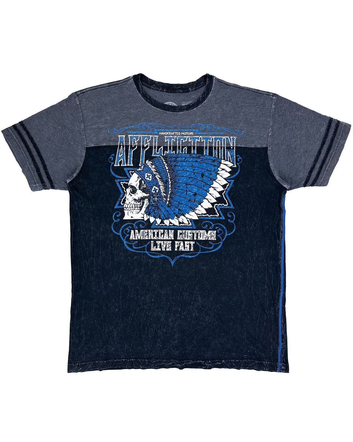 Affliction × Vintage 00s / Y2K Affliction American Custom T-Shirt Size US XL / EU 56 / 4 - 1 Thumbnail