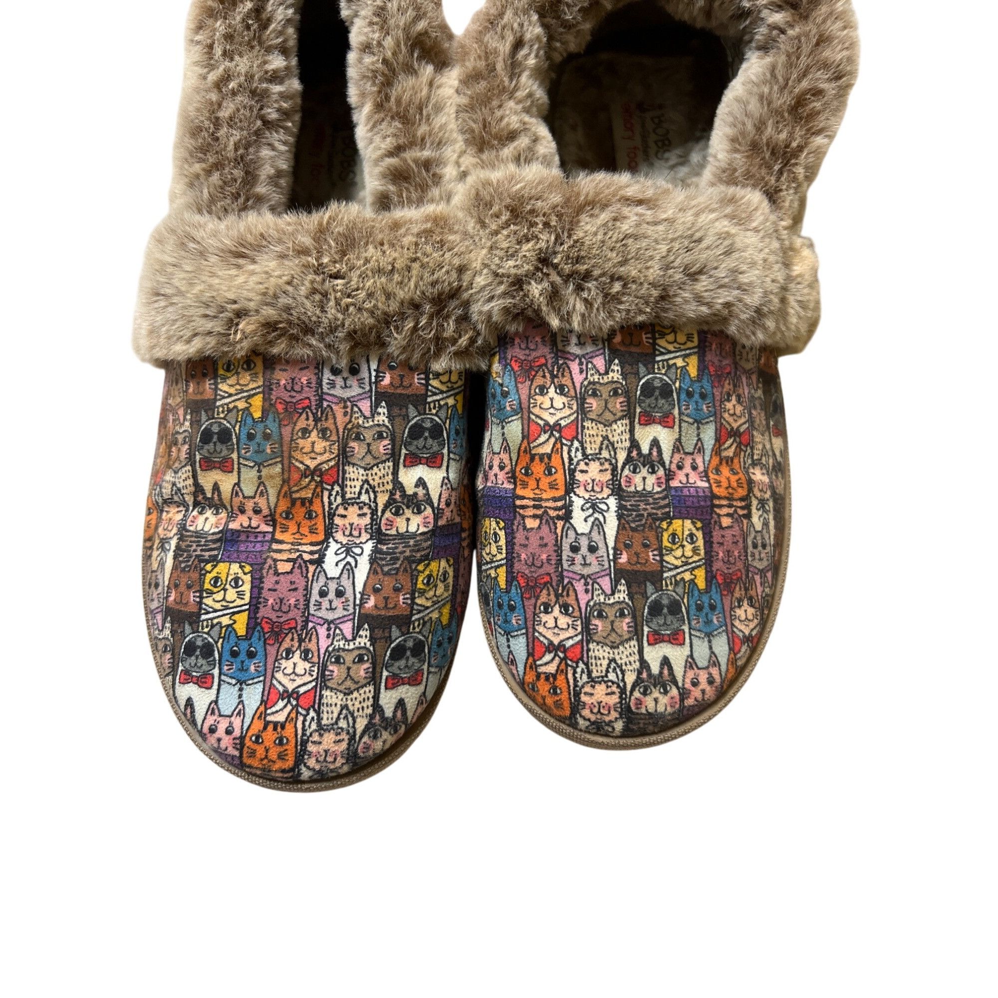 SKECHERS Bobs Skechers Faux Fur-Lined Chic Cat Shoes Too Cozy Slip On Size US 8 / IT 38 - 2 Thumbnail