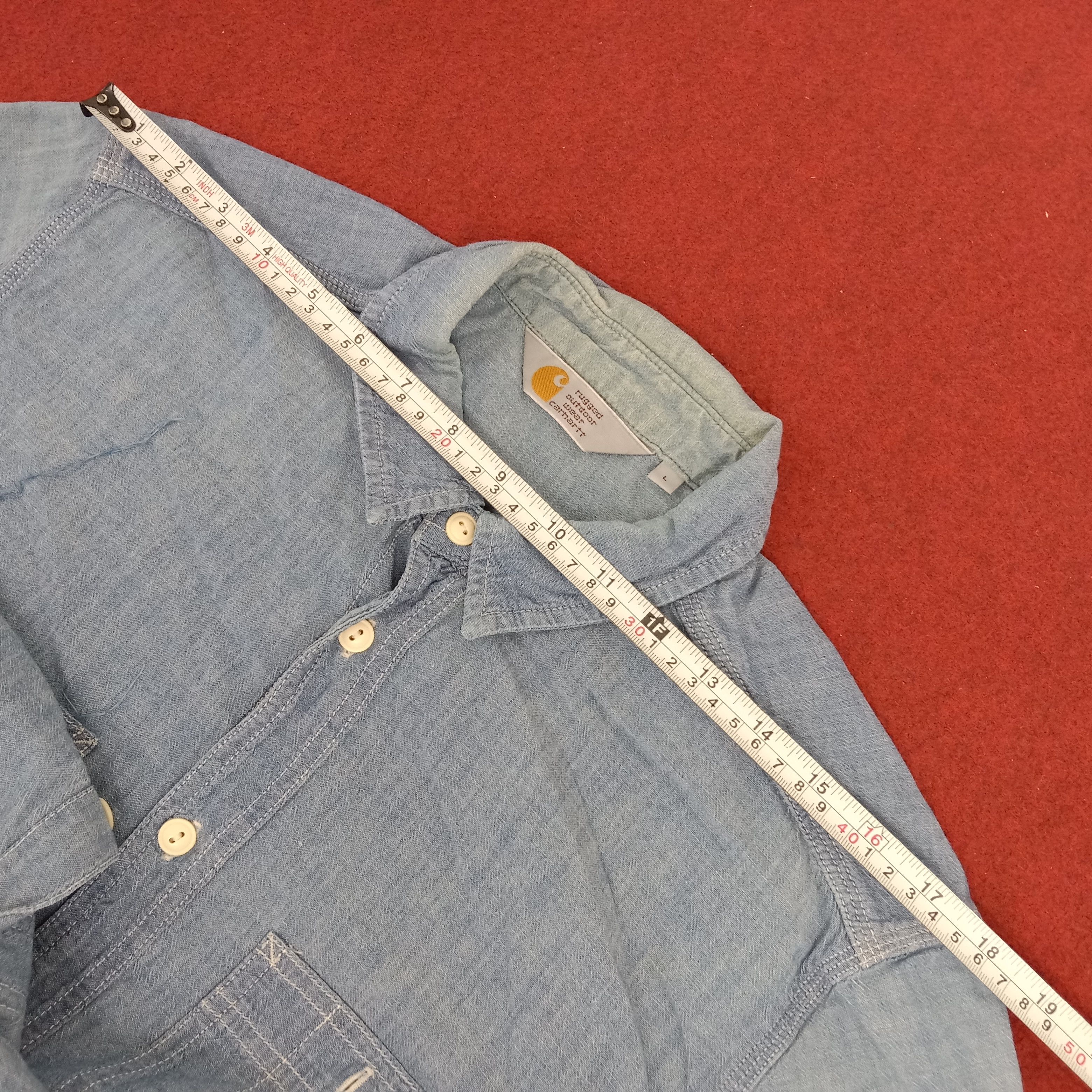 Carhartt × Vintage Carhartt Workwear Double Pocket Style Casual Shirt Size US M / EU 48-50 / 2 - 15 Thumbnail