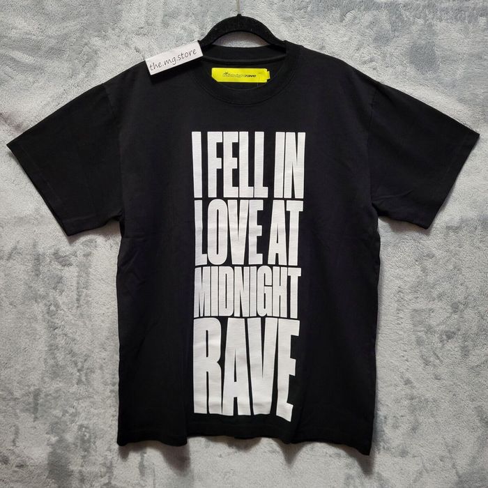 Midnight Studios Midnight Rave 'I Fell In Love At' Black Tee Shirt