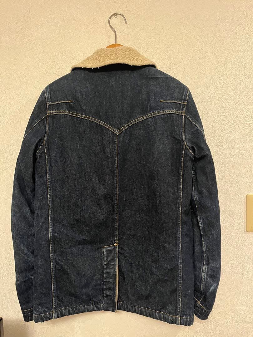 Number (N)ine AW07 "Love God Murder" Fleece Denim Ranch Jacket Size US S / EU 44-46 / 1 - 2 Thumbnail