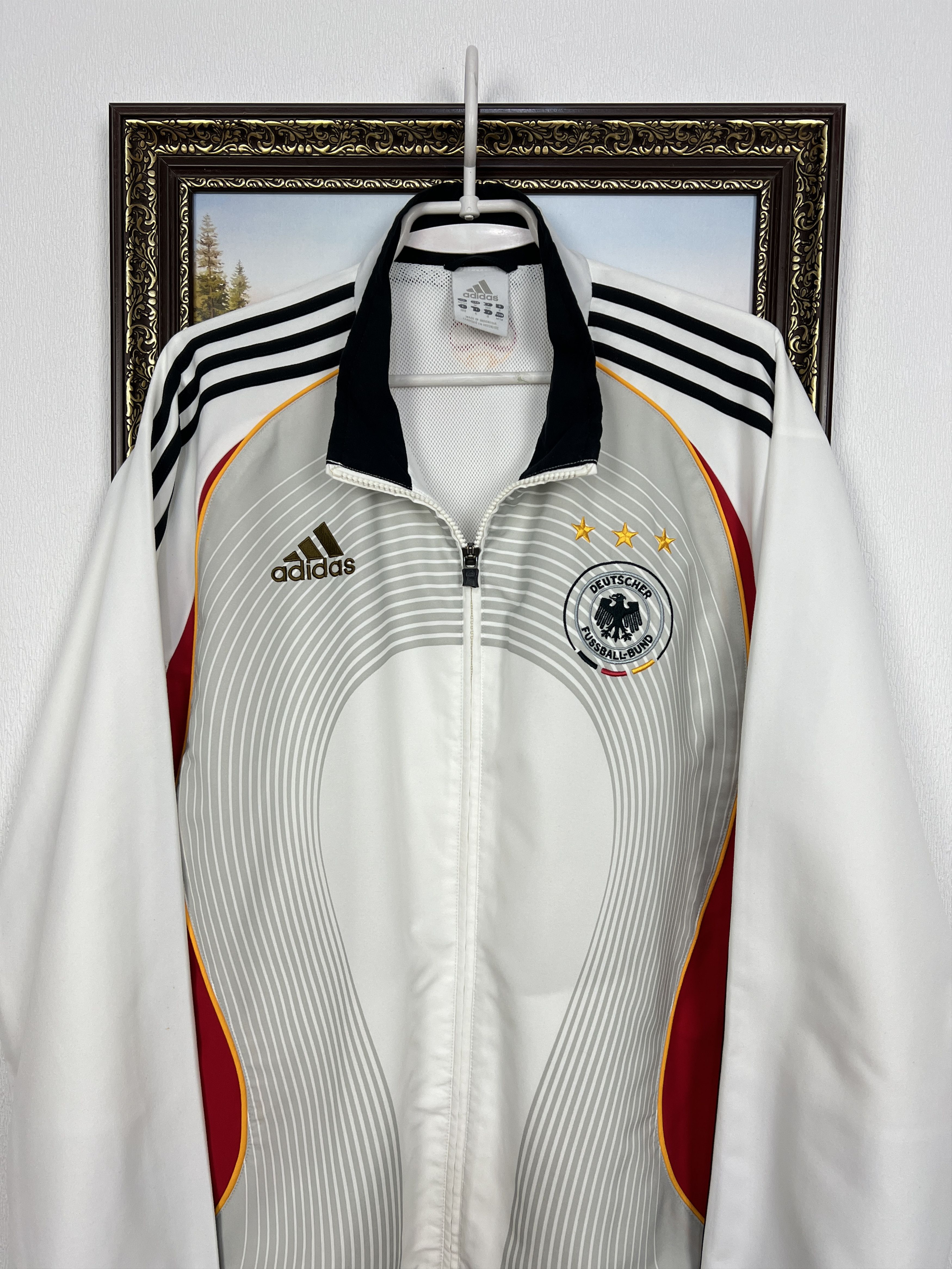 Adidas Vintage Adidas Germany Football Jacket Soccer Track Top Size US M / EU 48-50 / 2 - 2 Thumbnail