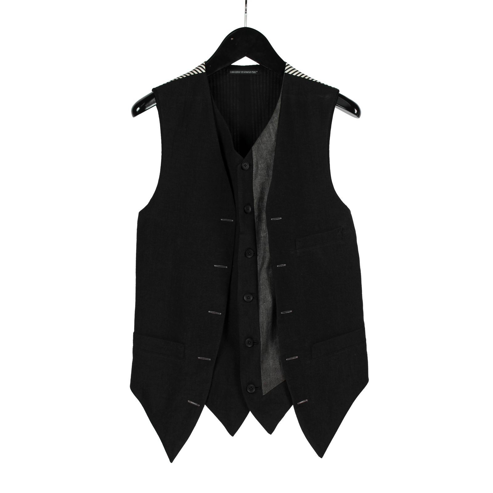 Yohji Yamamoto Yohji Yamamoto Pour Homme - Double Layered Switching Vest Size US L / EU 52-54 / 3 - 1 Thumbnail