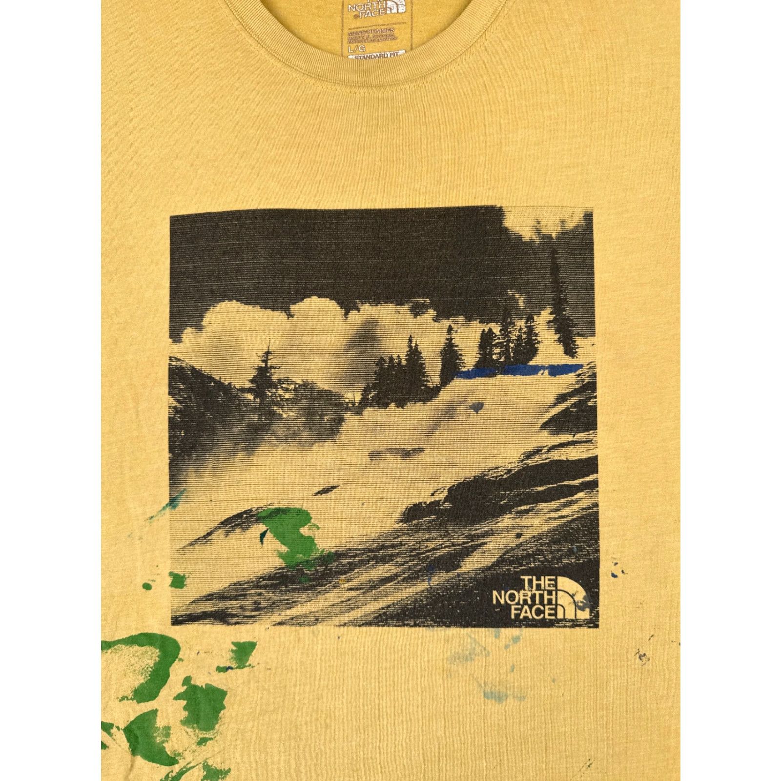 The North Face The North Face Shirt Men Large Yellow Short Sleeve Crew Neck Cotton Blend Artist Size US L / EU 52-54 / 3 - 6 Thumbnail