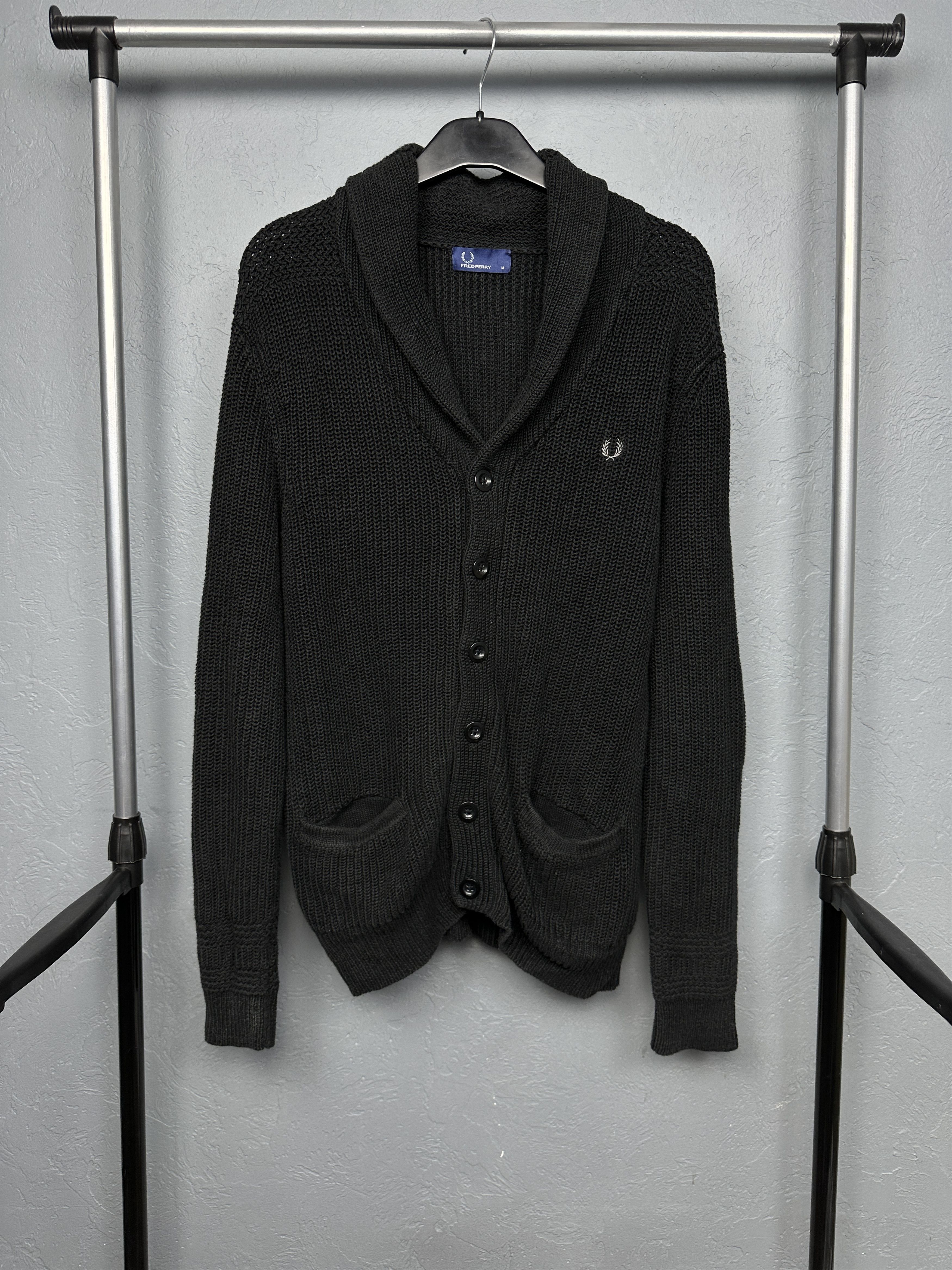Fred Perry Fred Perry Vintage Mens LINEN Knit Cardigan Sweater Jumper Size US M / EU 48-50 / 2 - 1 Thumbnail