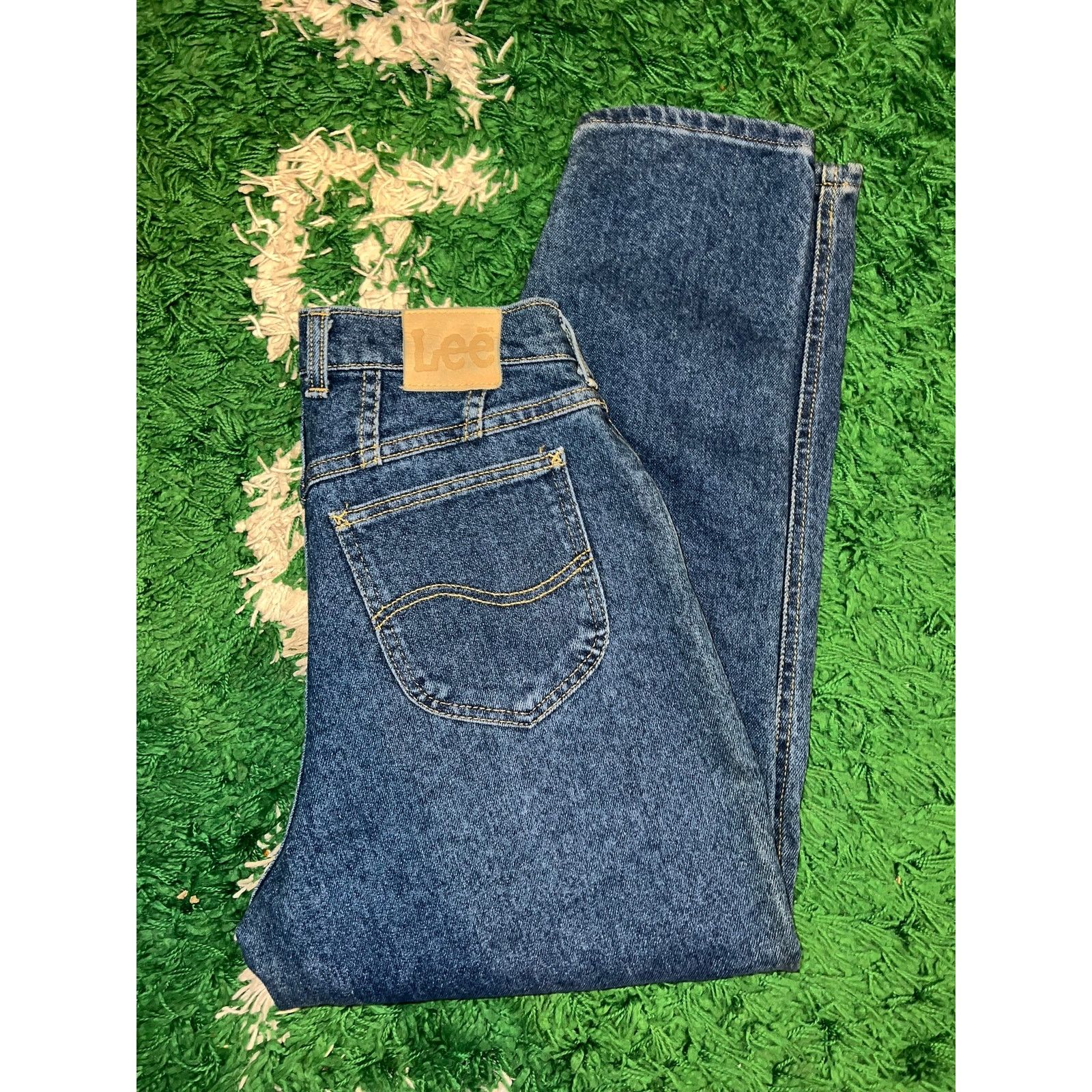 Lee Vintage Women's Lee Petite Blue Denim Jeans Bottoms VTG 12 P Size 34" / US 12 / IT 48 - 1 Thumbnail