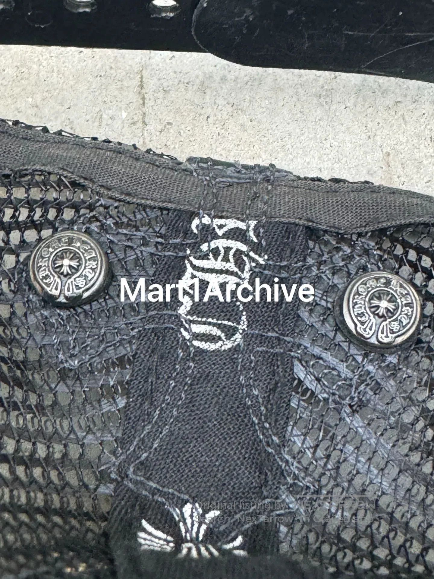 Chrome Hearts Chrome Hearts Cross Print Leather Baseball Cap. Size ONE SIZE - 7 Thumbnail