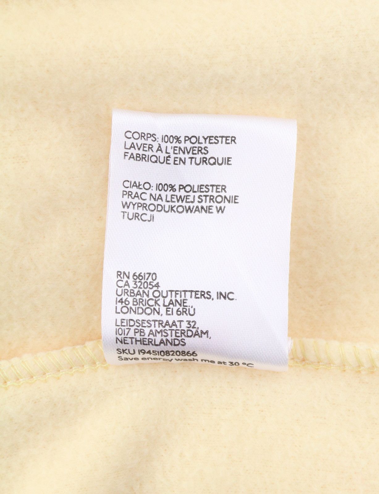 Other IETS FRANS S Light Yellow Fleece Button-Up 88039 Size S / US 4 / IT 40 - 9 Thumbnail