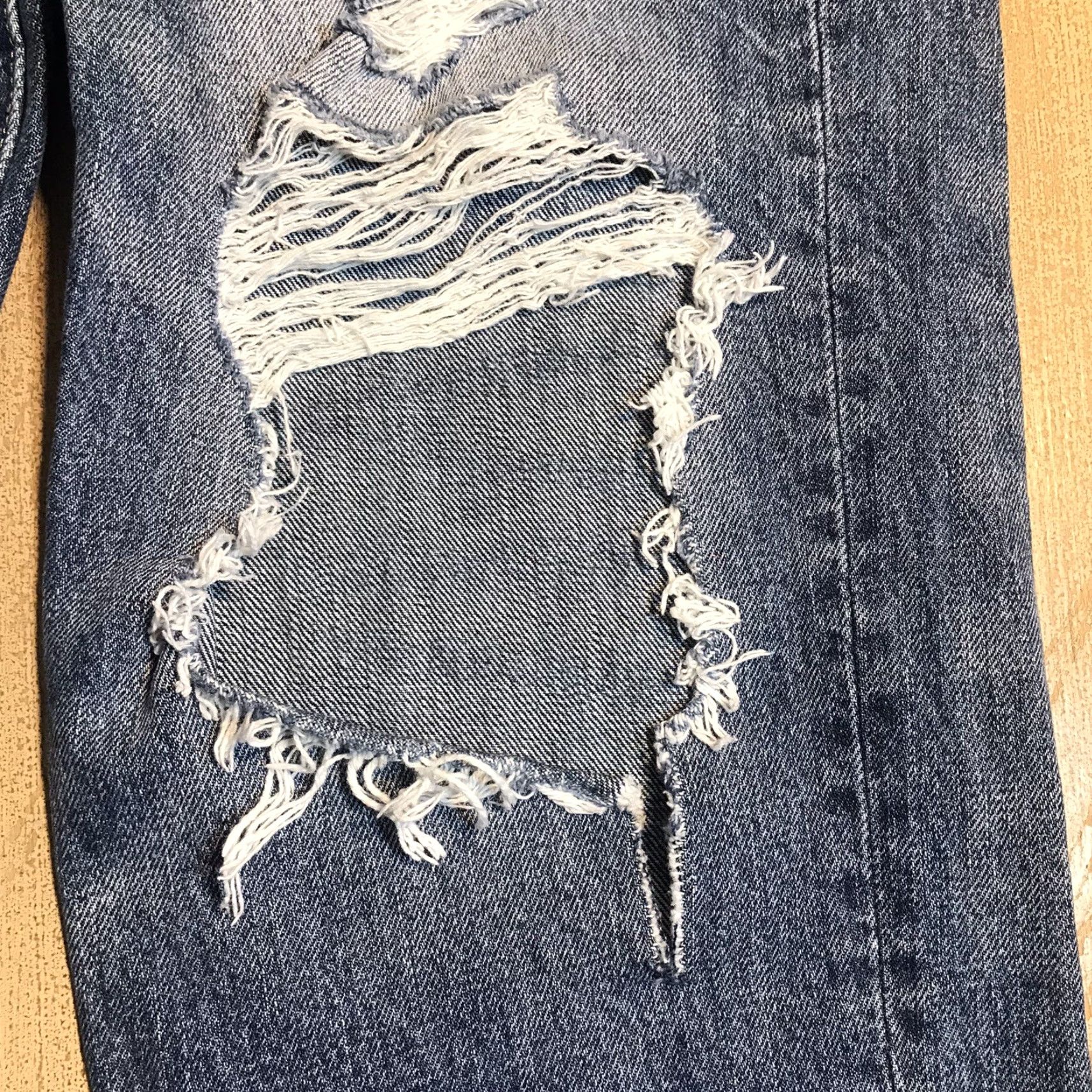 American Eagle Outfitters VINTAGE American Eagle Jeans Taper Relaxed Distressed Denim Blue Mens 30x29.5 (32x29.5) Size US 30 / EU 46 - 5 Thumbnail