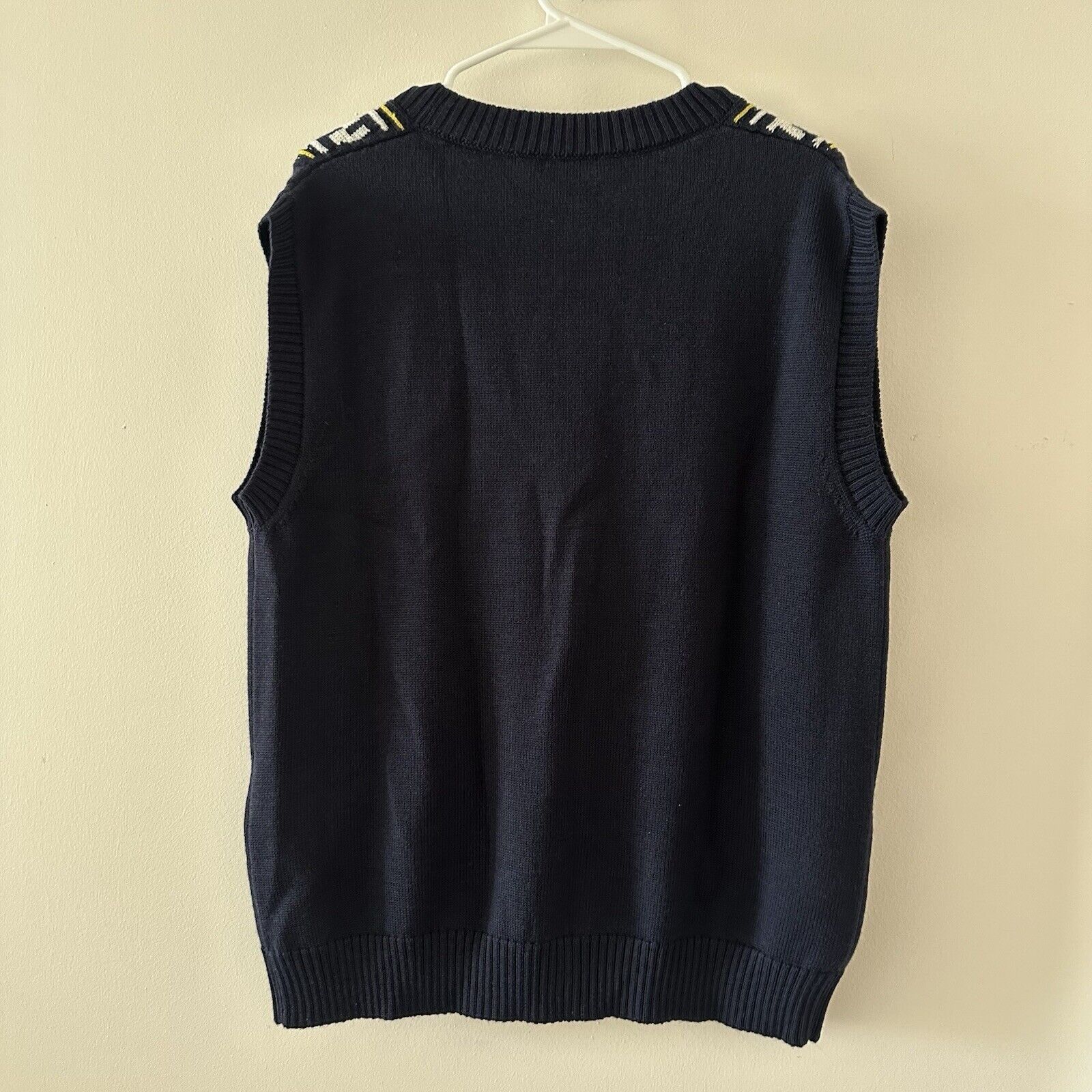 Fendi NWT Fendi Logo Intarsia Button-Up Vest Sweater Blue FF Virgi Size US L / EU 52-54 / 3 - 8 Thumbnail