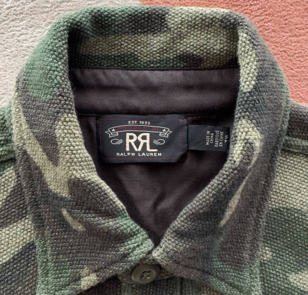 RRL Ralph Lauren Ralph Lauren Double RL Camouflage Knit Shirt K22 Size US S / EU 44-46 / 1 - 4 Thumbnail