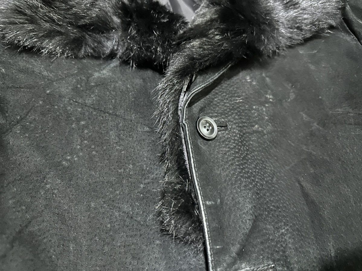 Michel Klein 🔥Y2K Archived Michel Klein Black Fur Pigskin Coat Jacket Size US M / EU 48-50 / 2 - 8 Thumbnail